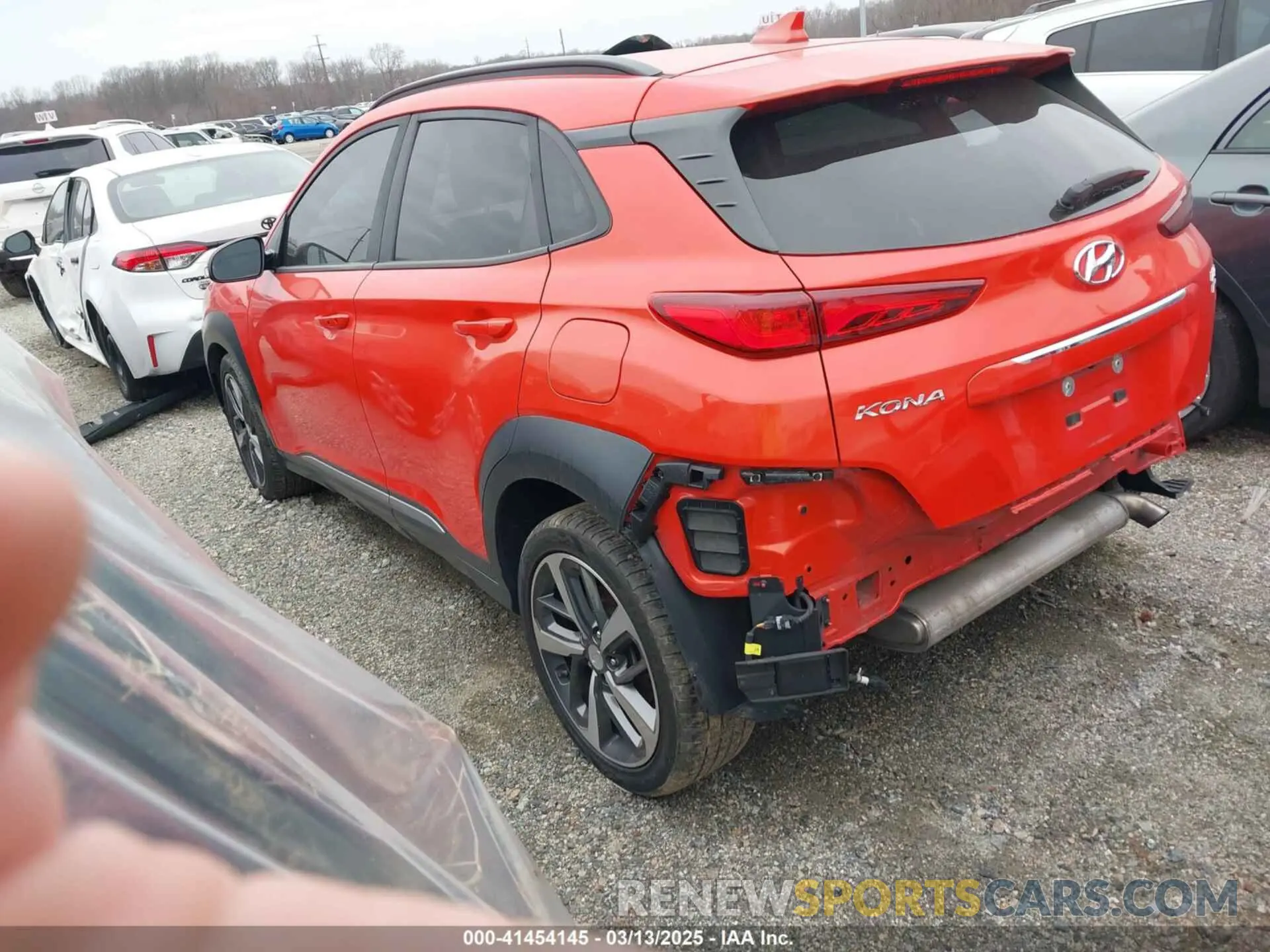 3 Photograph of a damaged car KM8K3CA53KU330542 HYUNDAI KONA 2019