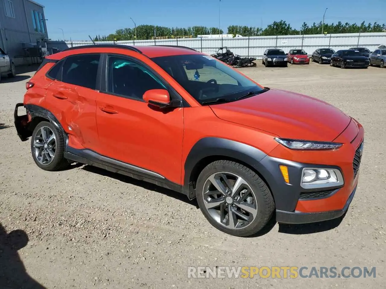 4 Photograph of a damaged car KM8K3CA55KU267668 HYUNDAI KONA 2019