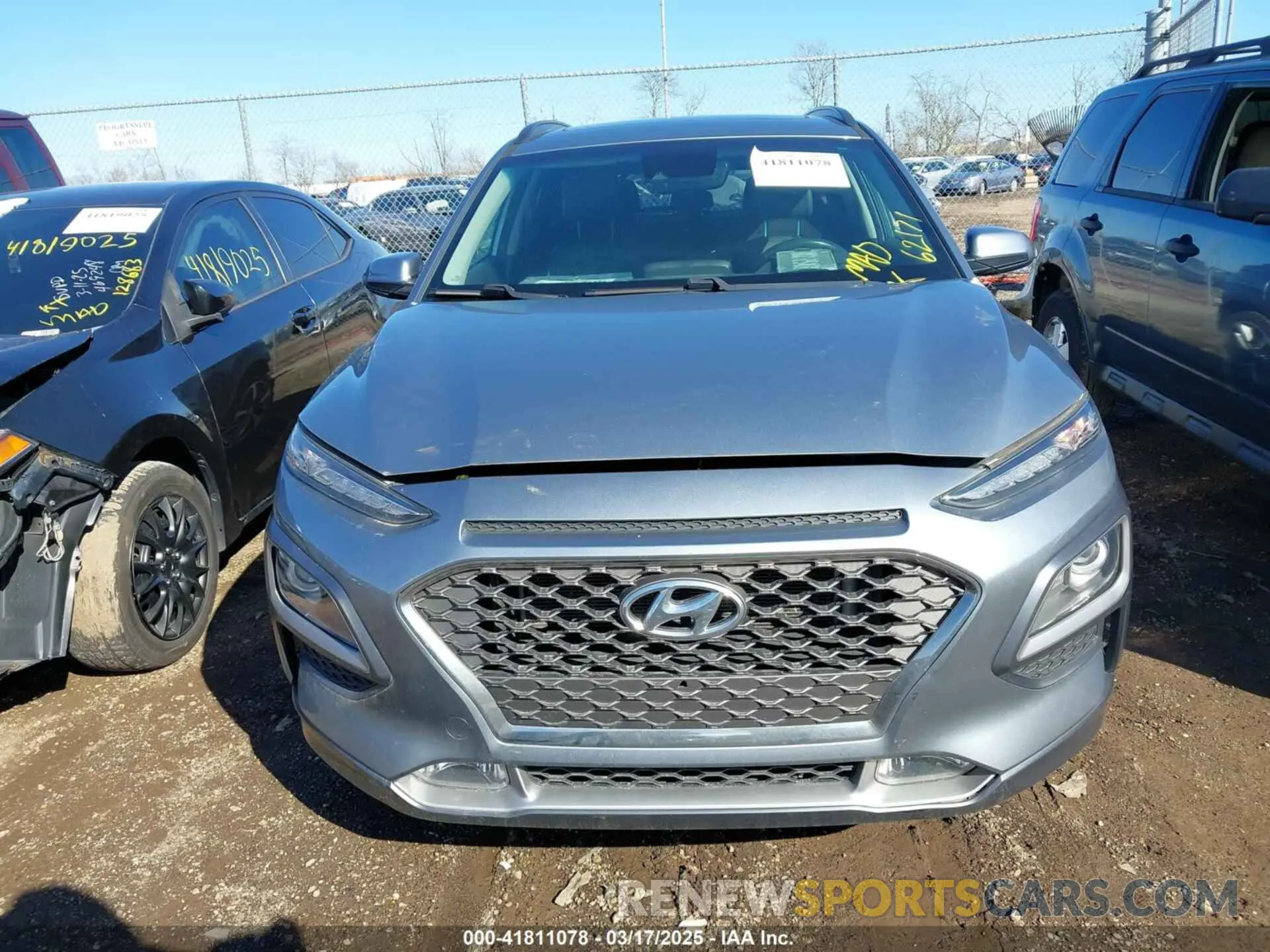 13 Photograph of a damaged car KM8K3CA58KU251819 HYUNDAI KONA 2019