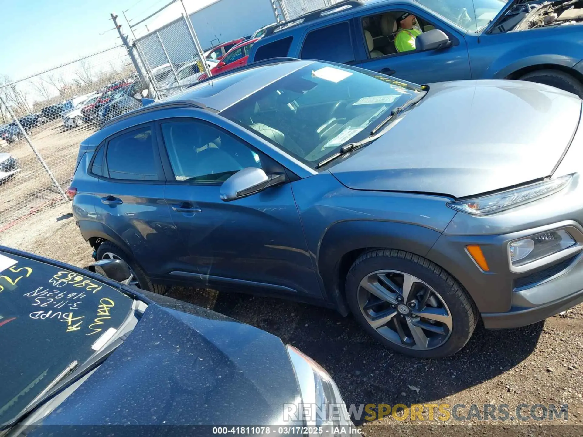 14 Photograph of a damaged car KM8K3CA58KU251819 HYUNDAI KONA 2019
