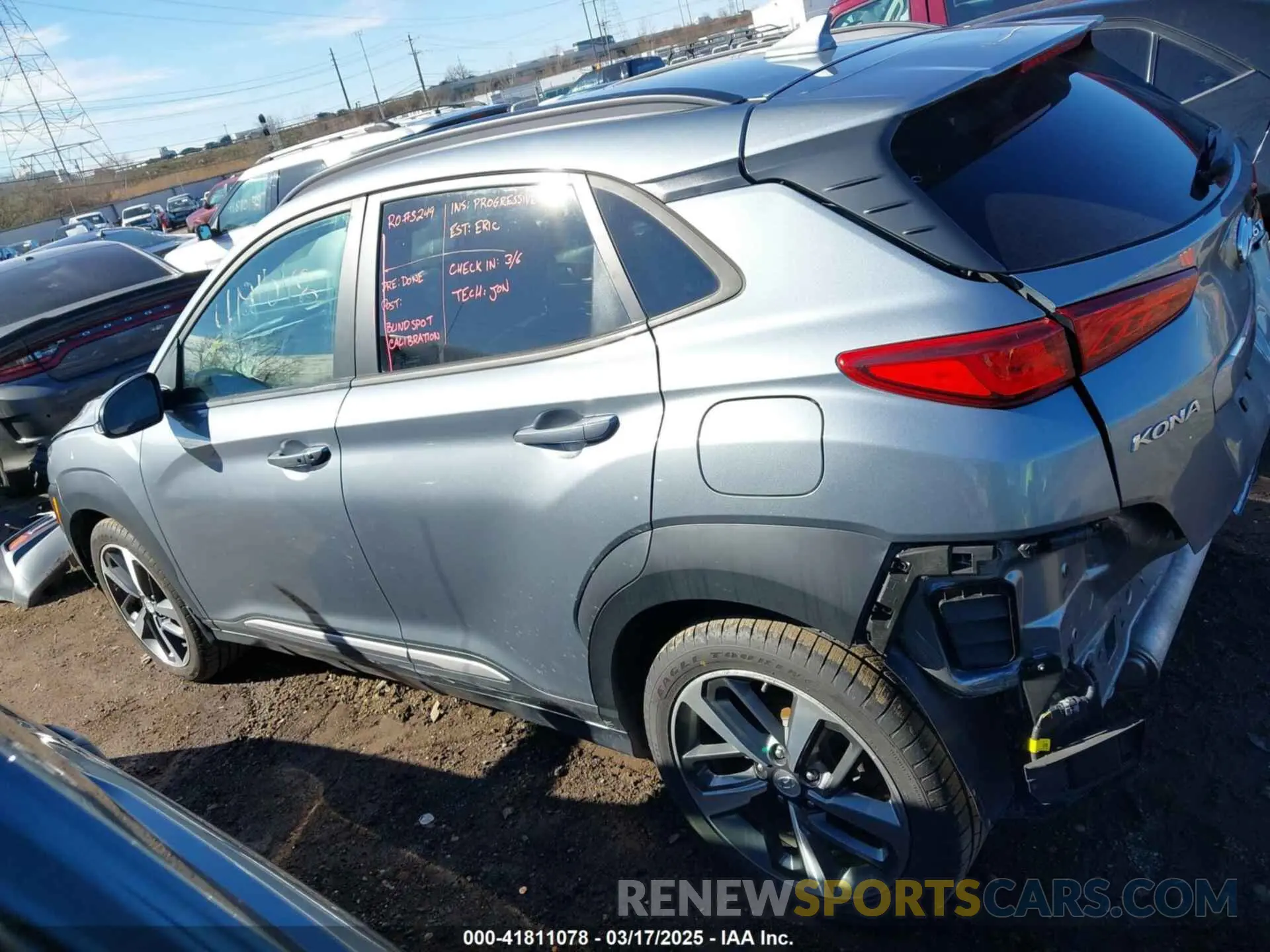 15 Photograph of a damaged car KM8K3CA58KU251819 HYUNDAI KONA 2019