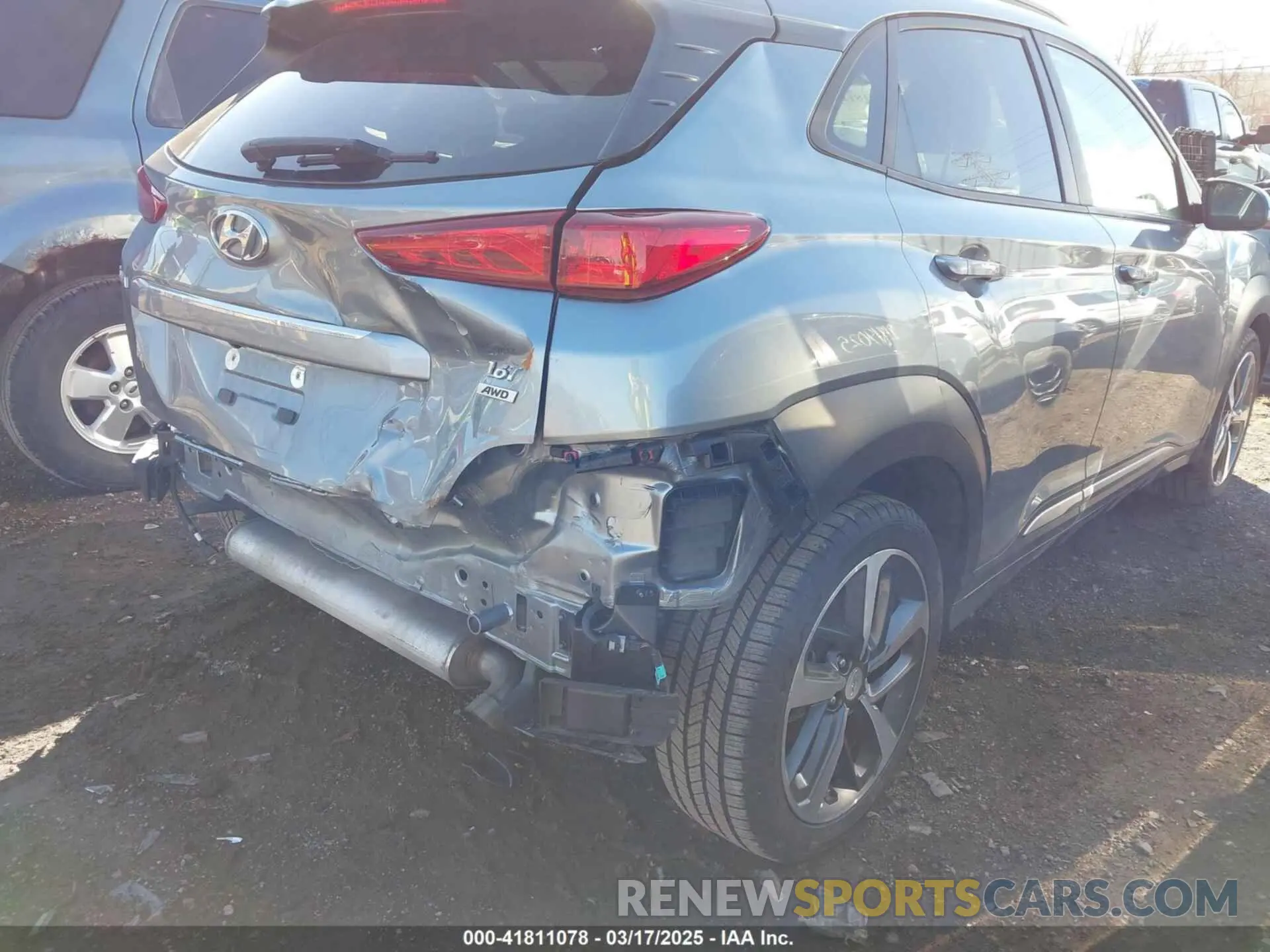 6 Photograph of a damaged car KM8K3CA58KU251819 HYUNDAI KONA 2019
