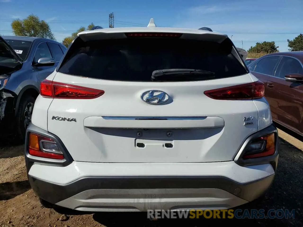 6 Photograph of a damaged car KM8K3CA58KU380742 HYUNDAI KONA 2019