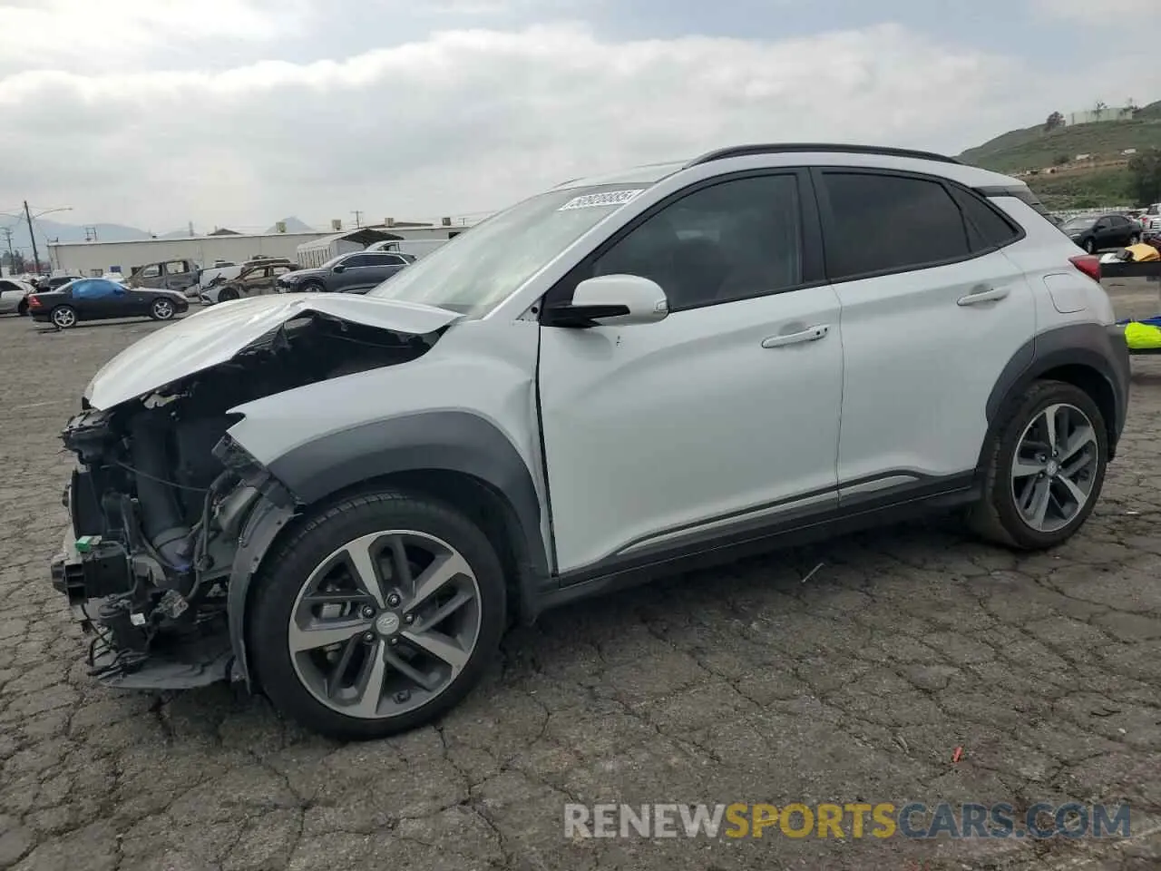 1 Photograph of a damaged car KM8K53A50KU218243 HYUNDAI KONA 2019