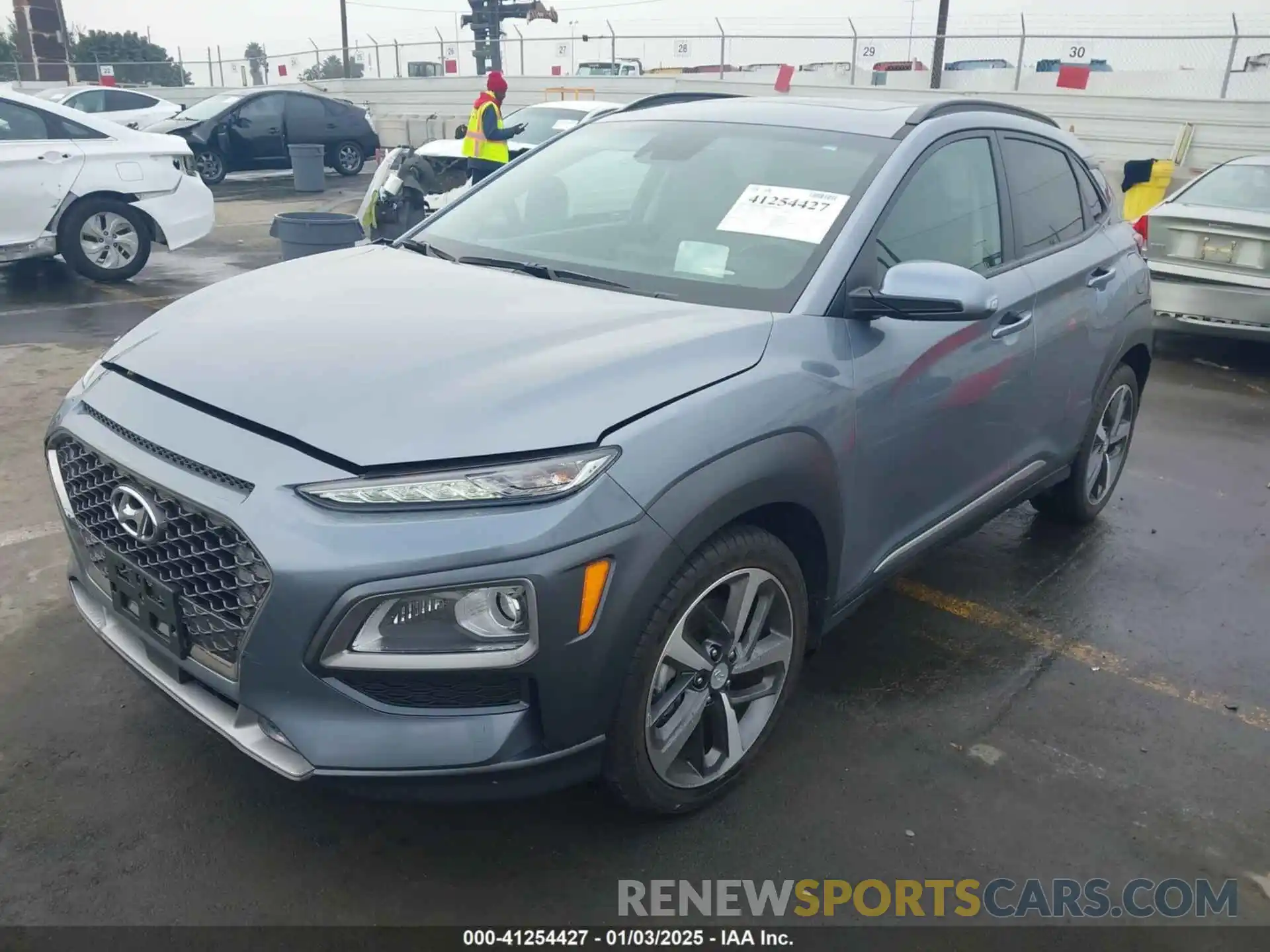 2 Photograph of a damaged car KM8K53A51KU195037 HYUNDAI KONA 2019