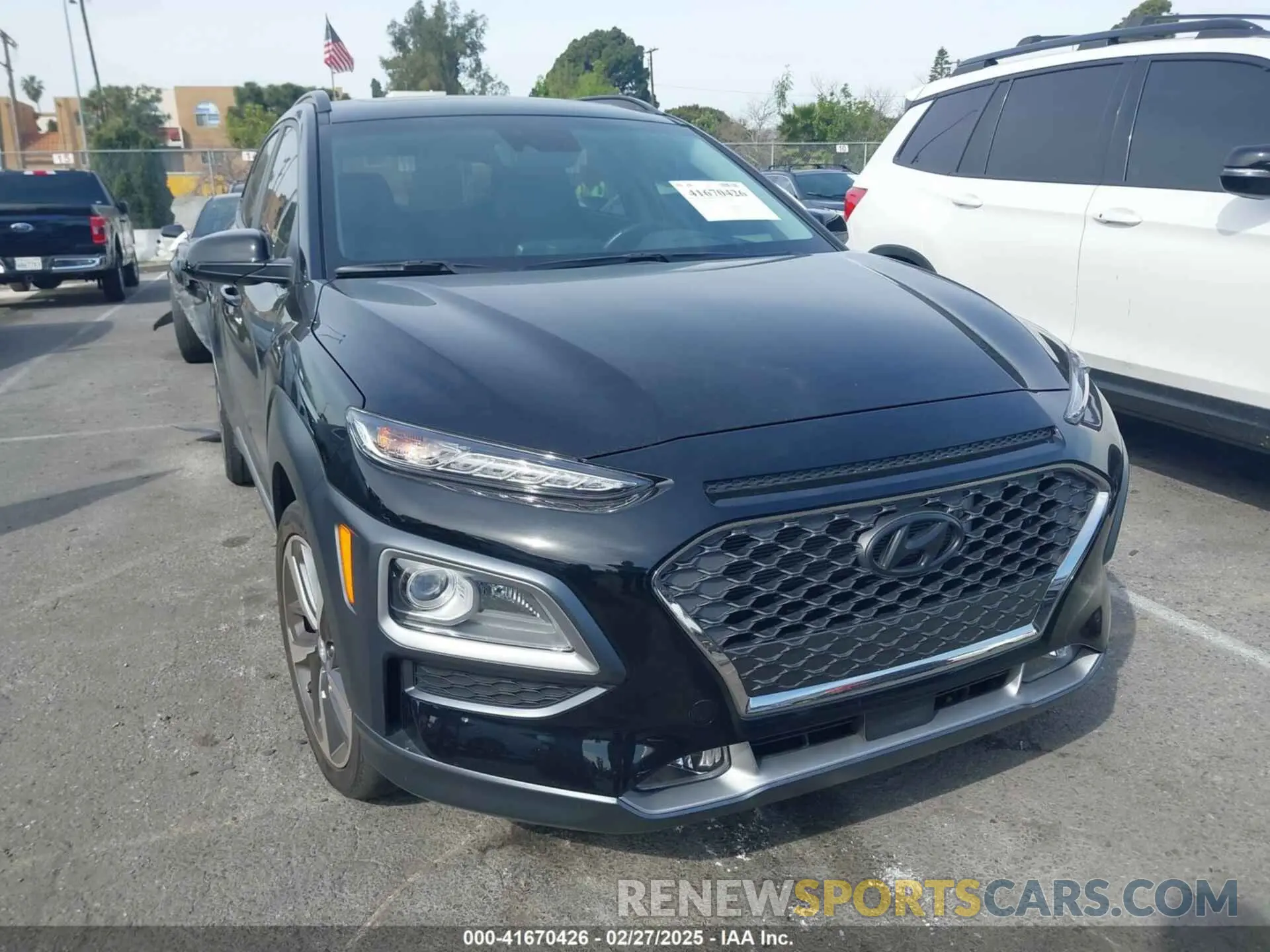 1 Photograph of a damaged car KM8K53A52KU301060 HYUNDAI KONA 2019