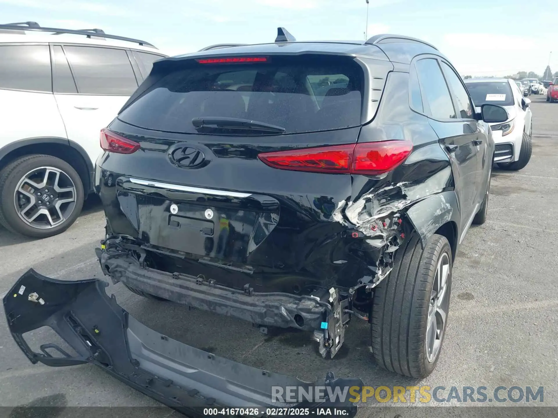4 Photograph of a damaged car KM8K53A52KU301060 HYUNDAI KONA 2019