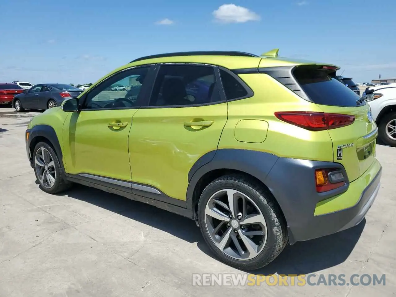 2 Photograph of a damaged car KM8K53A52KU327058 HYUNDAI KONA 2019