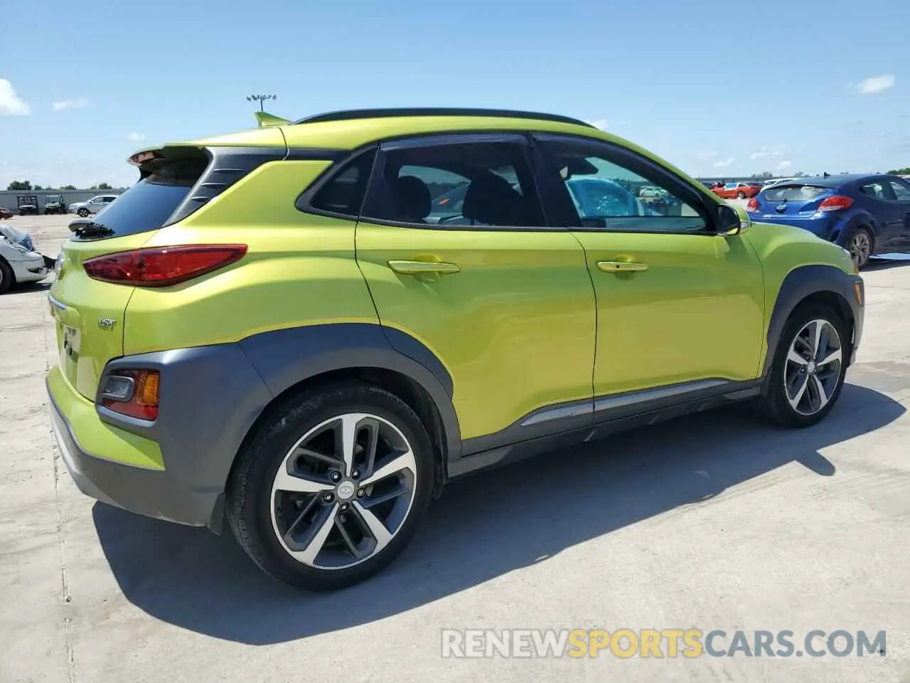 3 Photograph of a damaged car KM8K53A52KU327058 HYUNDAI KONA 2019
