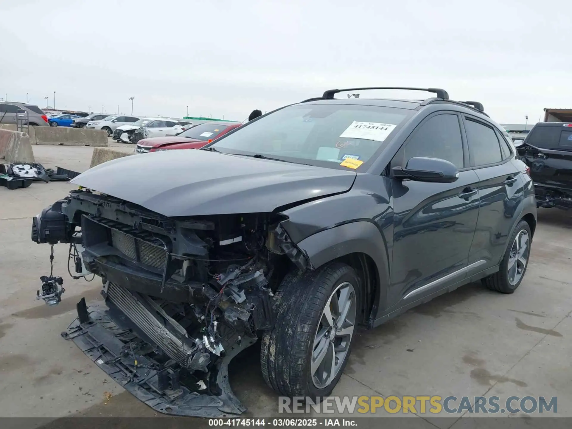 2 Photograph of a damaged car KM8K53A52KU382562 HYUNDAI KONA 2019