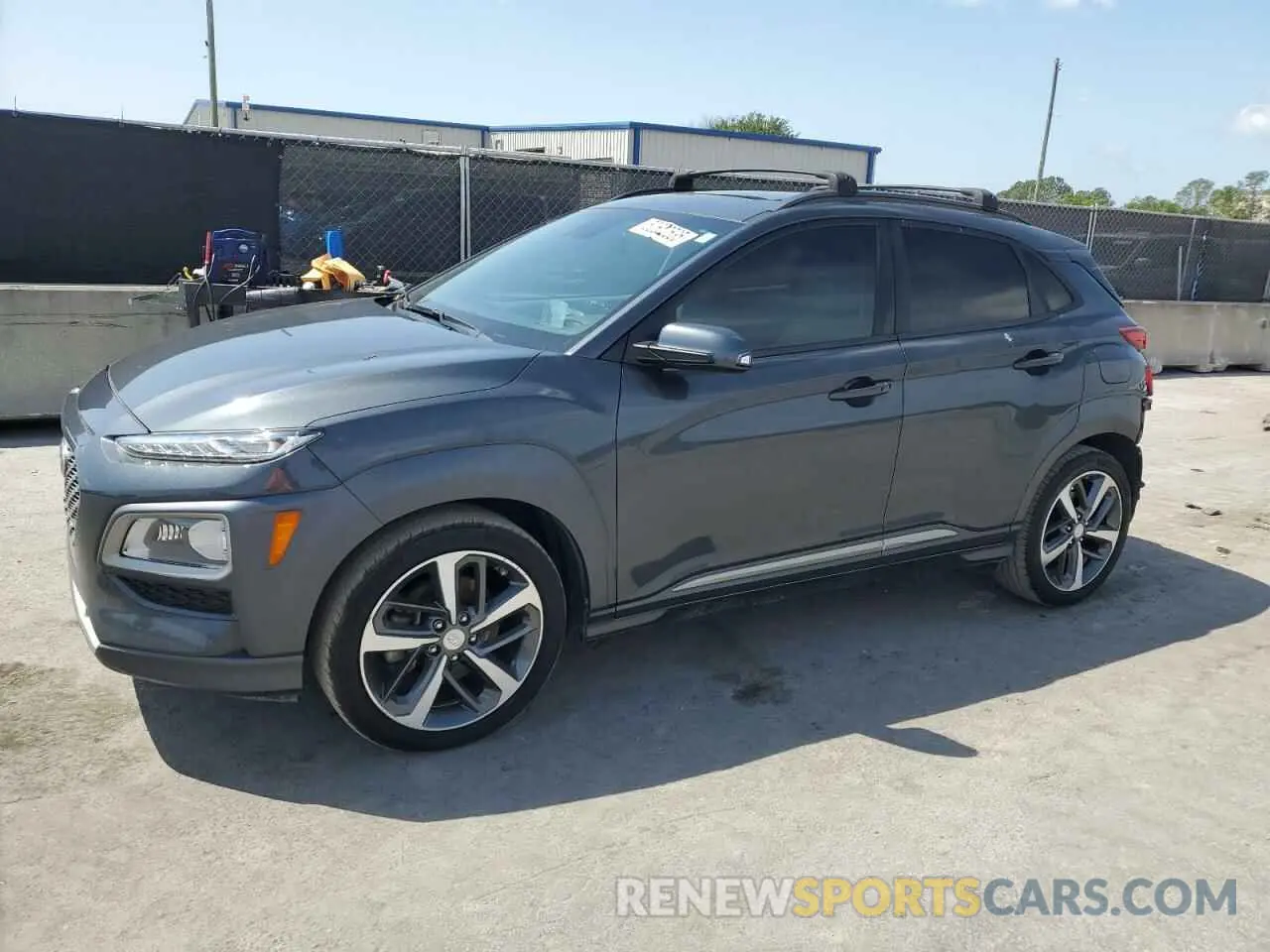 1 Photograph of a damaged car KM8K53A54KU345027 HYUNDAI KONA 2019