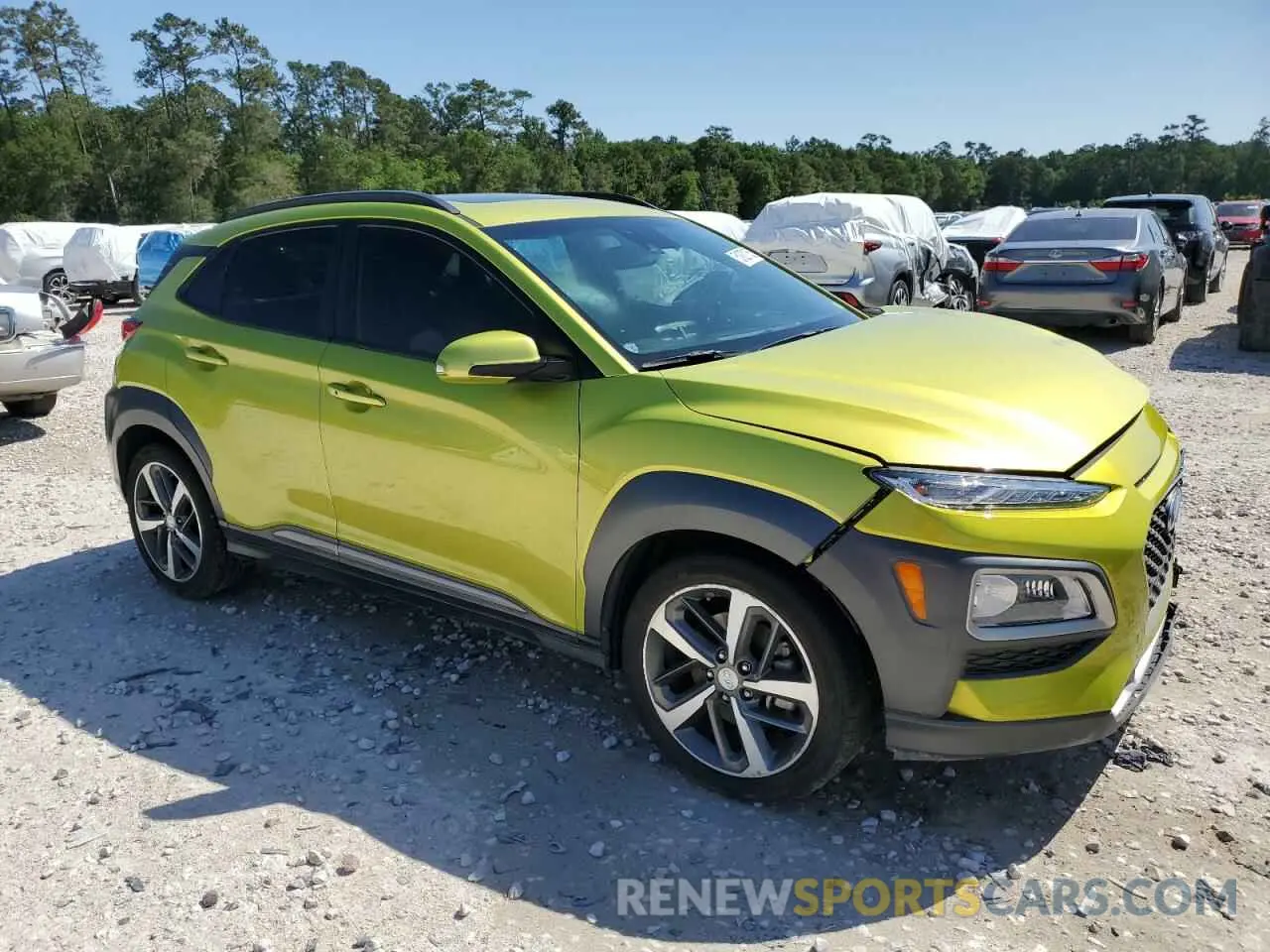 4 Photograph of a damaged car KM8K53A54KU361003 HYUNDAI KONA 2019