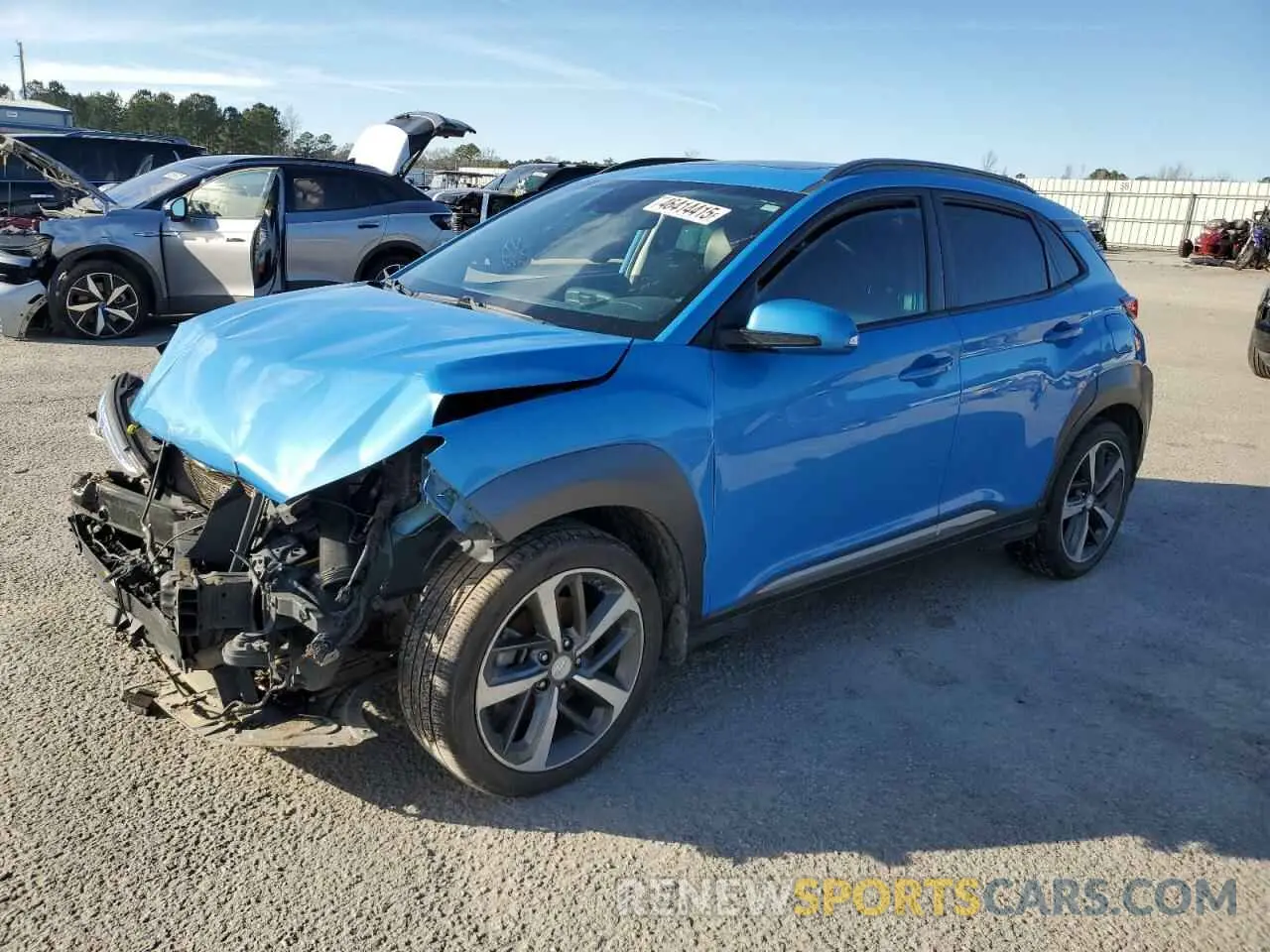 1 Photograph of a damaged car KM8K53A56KU274039 HYUNDAI KONA 2019