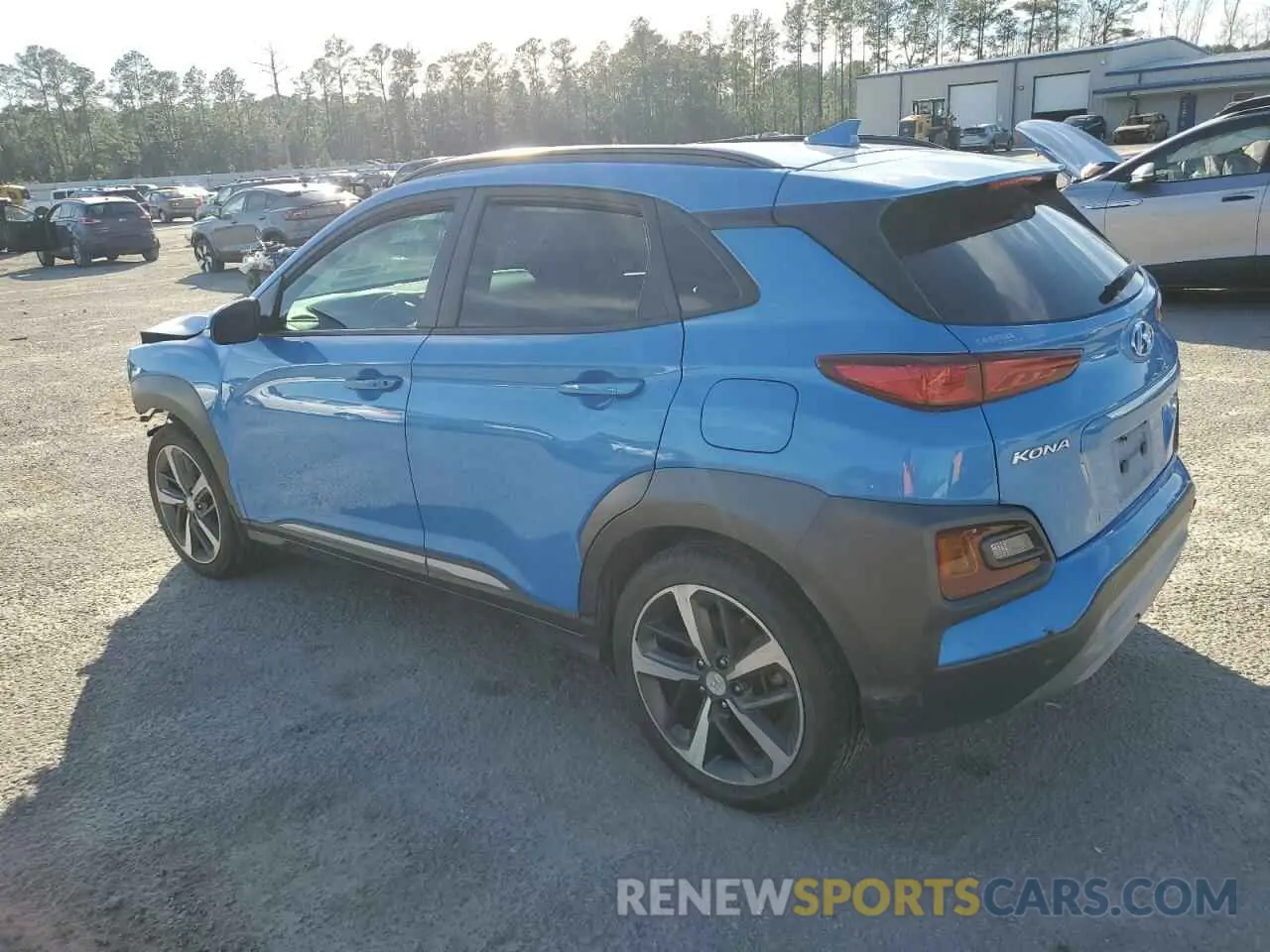 2 Photograph of a damaged car KM8K53A56KU274039 HYUNDAI KONA 2019