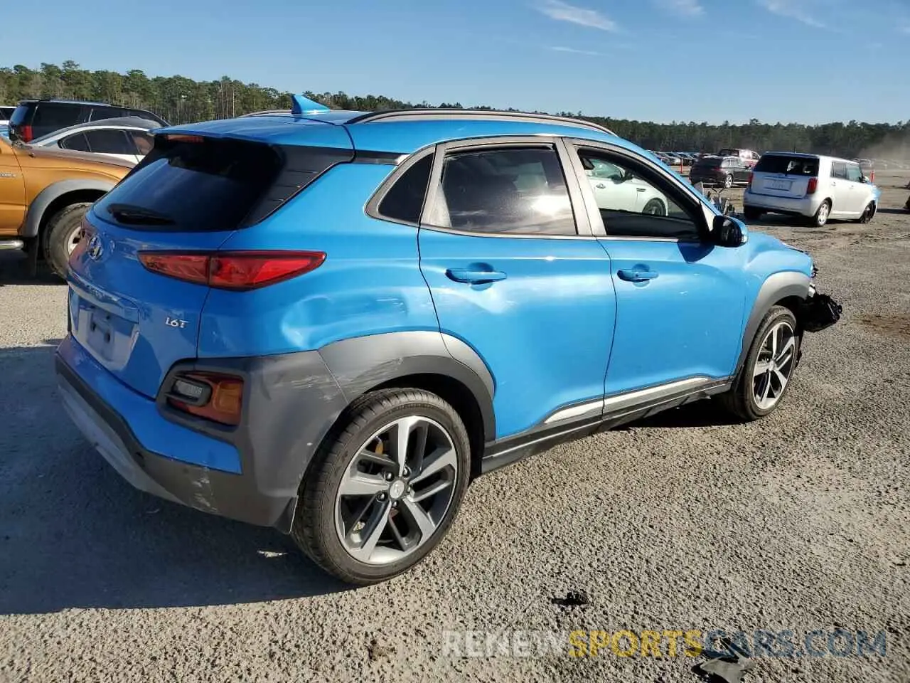 3 Photograph of a damaged car KM8K53A56KU274039 HYUNDAI KONA 2019