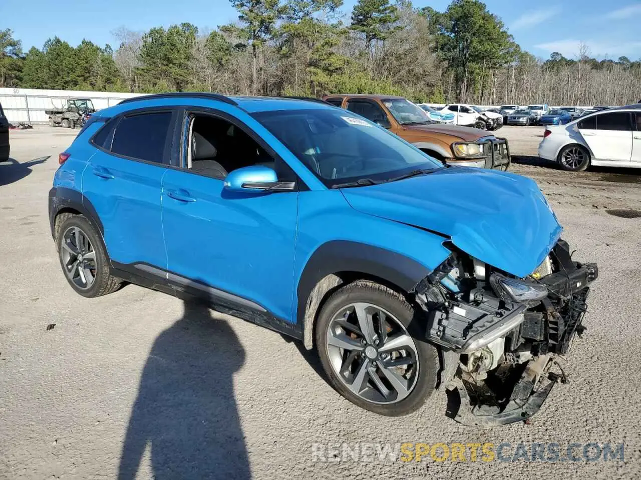 4 Photograph of a damaged car KM8K53A56KU274039 HYUNDAI KONA 2019