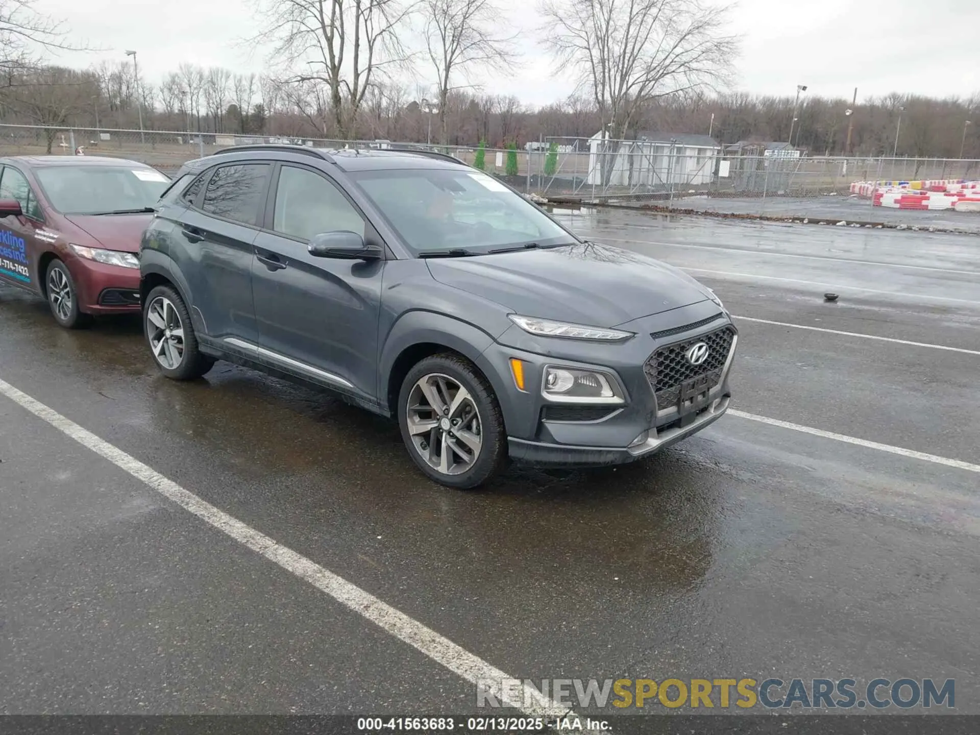 1 Photograph of a damaged car KM8K53A56KU369667 HYUNDAI KONA 2019