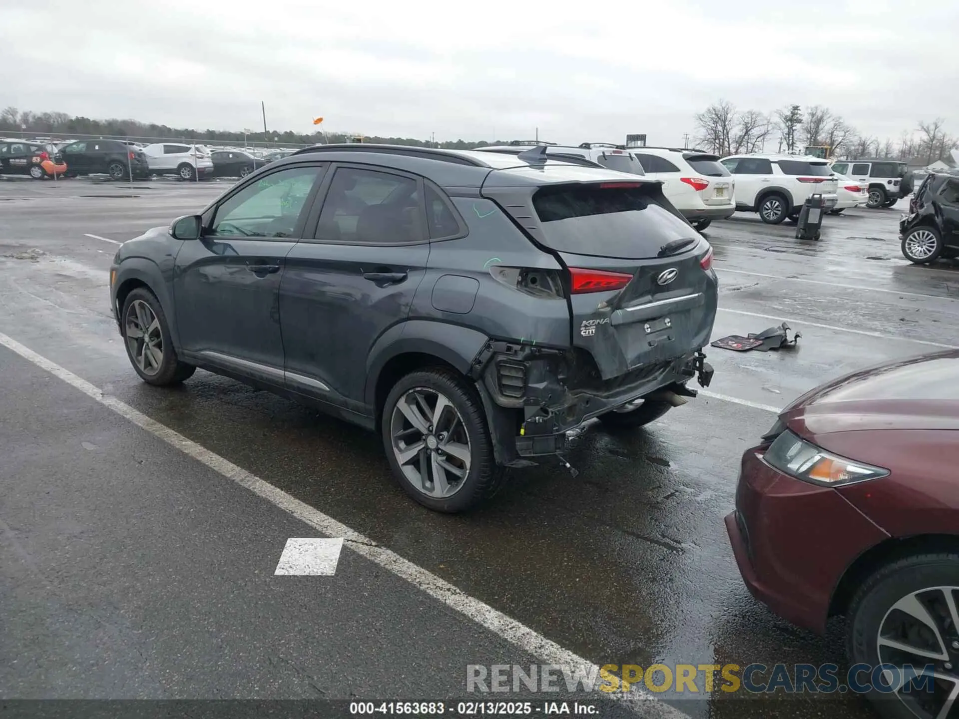 3 Photograph of a damaged car KM8K53A56KU369667 HYUNDAI KONA 2019