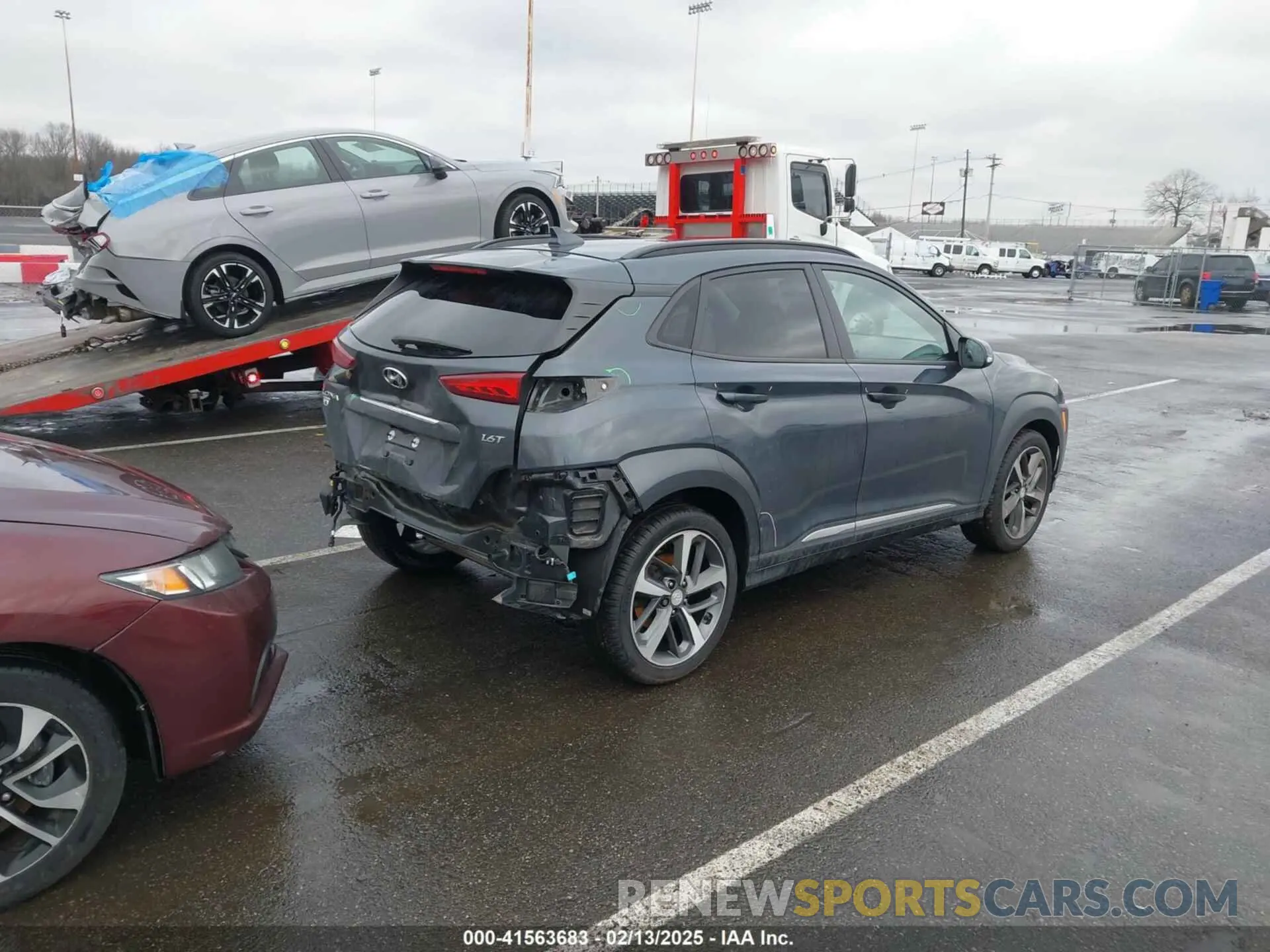 4 Photograph of a damaged car KM8K53A56KU369667 HYUNDAI KONA 2019