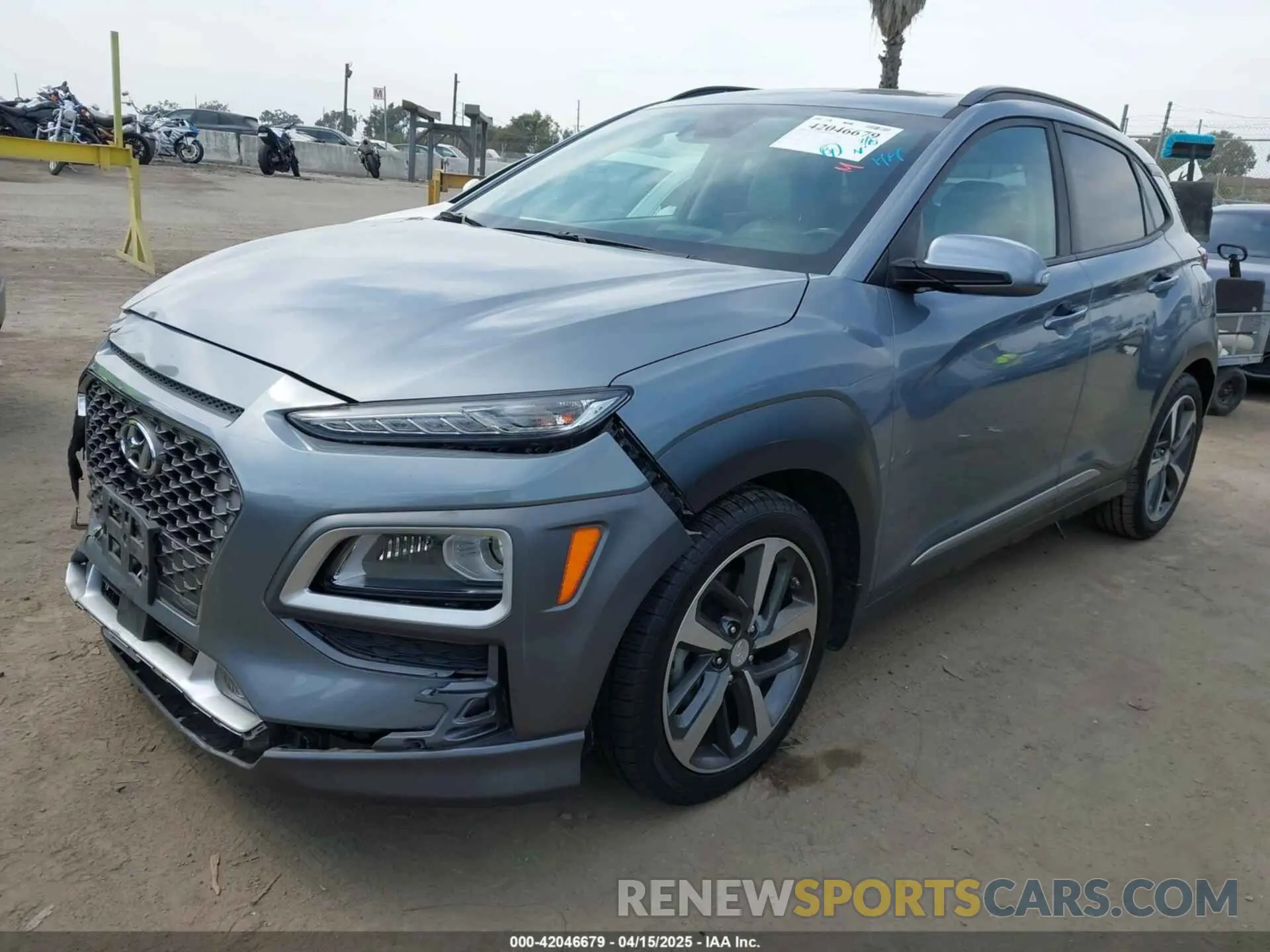 2 Photograph of a damaged car KM8K53A58KU198498 HYUNDAI KONA 2019