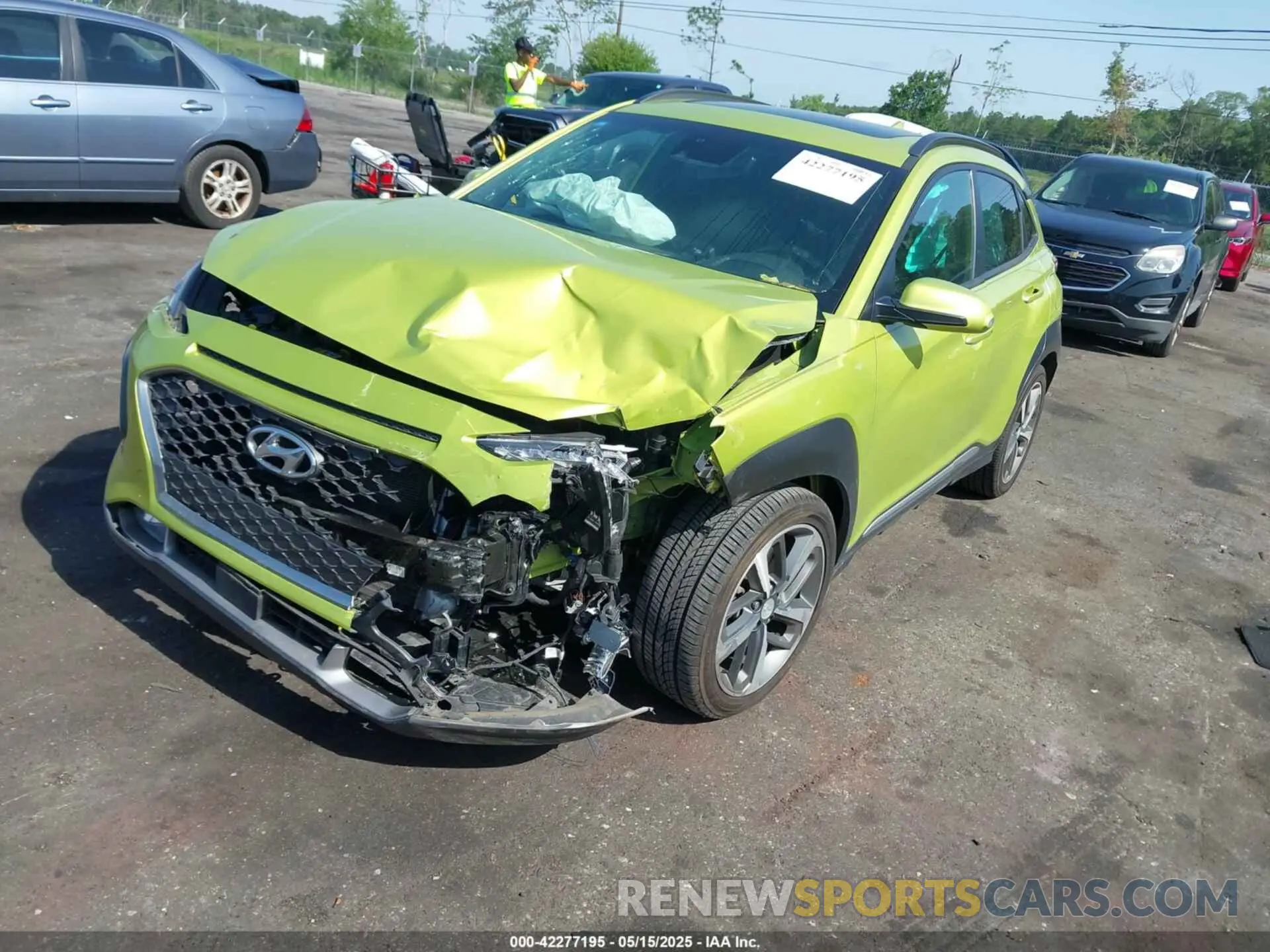 2 Photograph of a damaged car KM8K53A58KU226669 HYUNDAI KONA 2019
