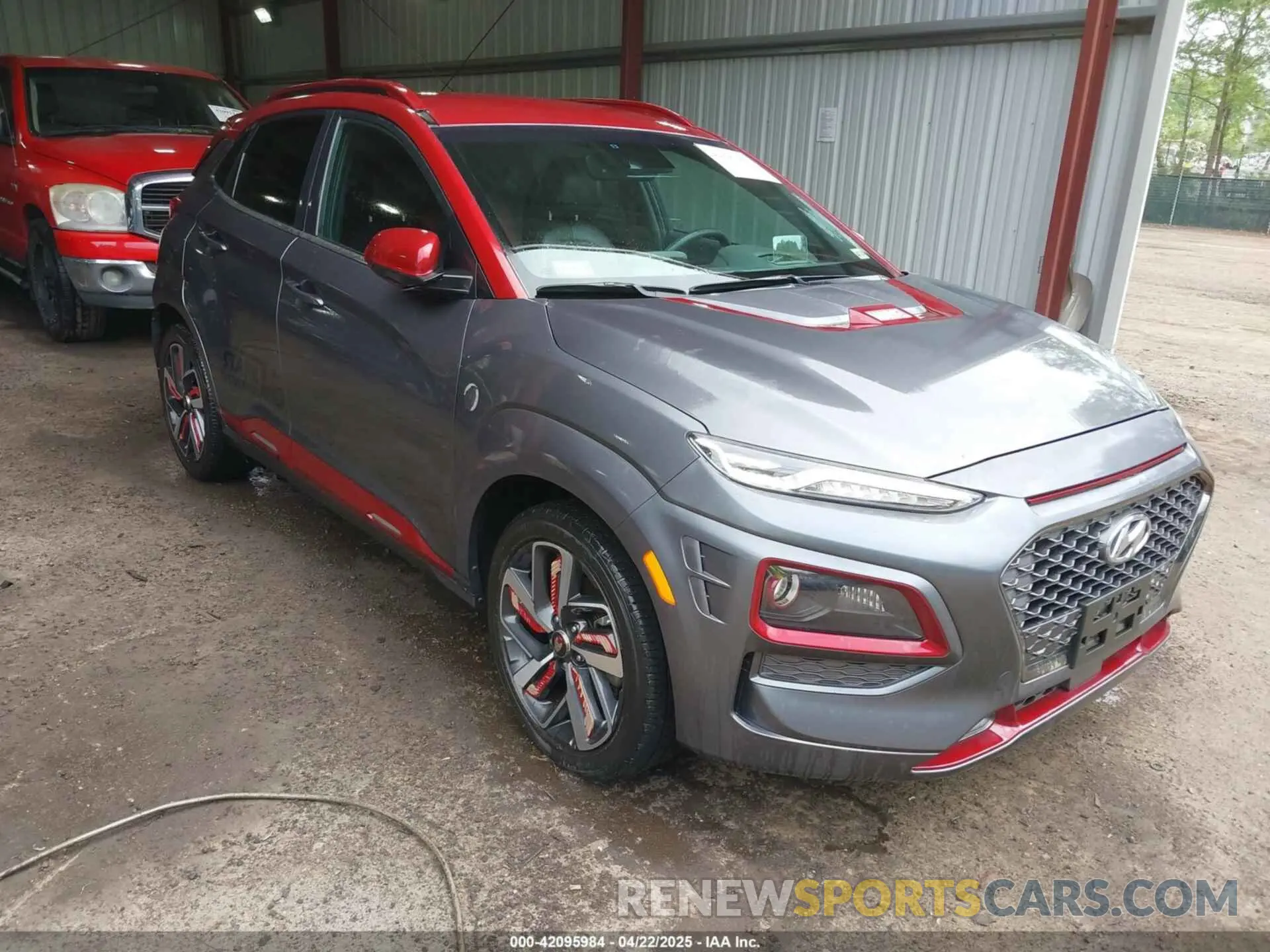 1 Photograph of a damaged car KM8K53A5XKU303722 HYUNDAI KONA 2019