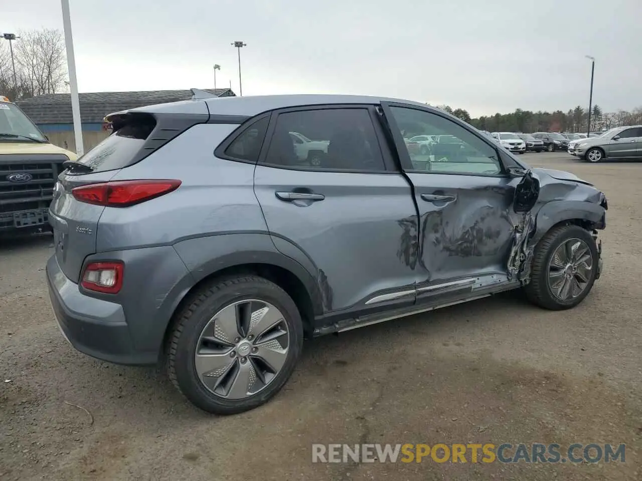 3 Photograph of a damaged car KM8K53AG8KU025730 HYUNDAI KONA 2019