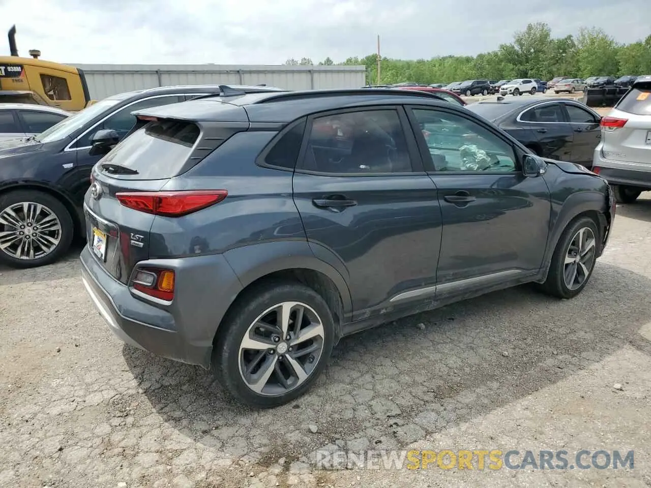 3 Photograph of a damaged car KM8K5CA50KU236371 HYUNDAI KONA 2019