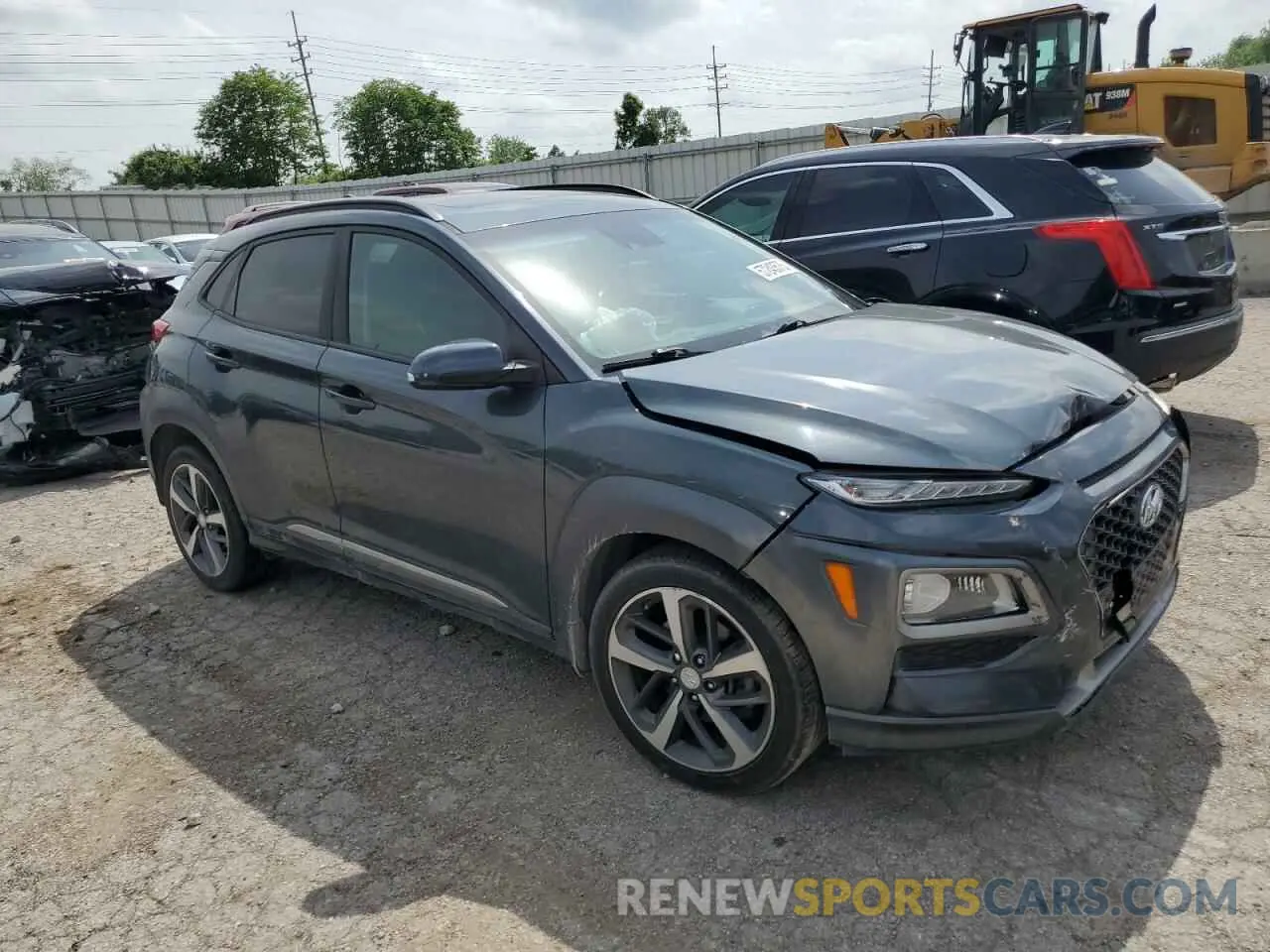 4 Photograph of a damaged car KM8K5CA50KU236371 HYUNDAI KONA 2019
