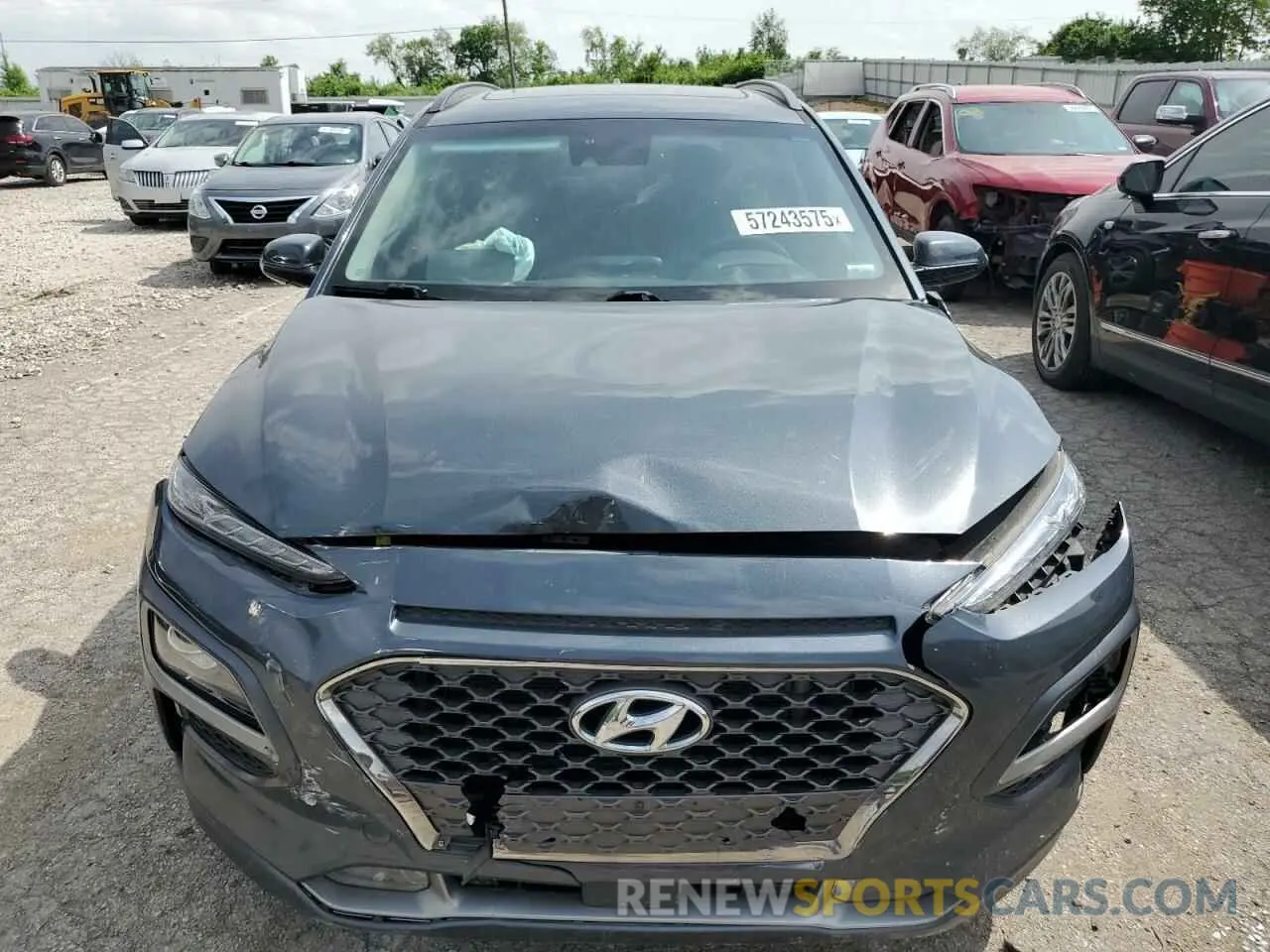5 Photograph of a damaged car KM8K5CA50KU236371 HYUNDAI KONA 2019