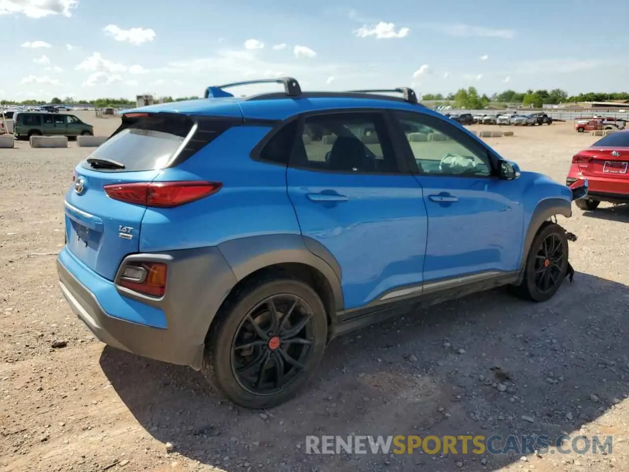 3 Photograph of a damaged car KM8K5CA50KU273209 HYUNDAI KONA 2019