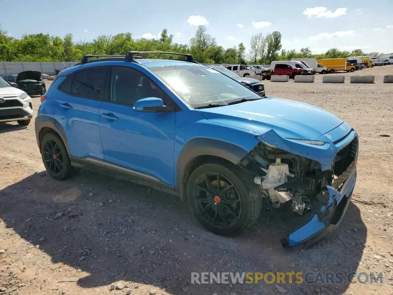 4 Photograph of a damaged car KM8K5CA50KU273209 HYUNDAI KONA 2019