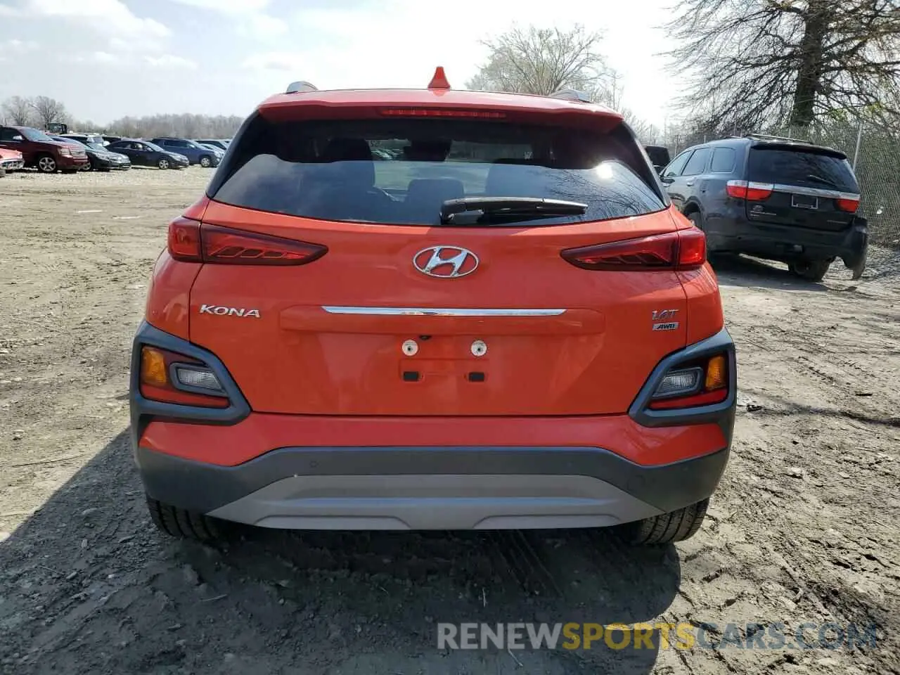 6 Photograph of a damaged car KM8K5CA50KU332940 HYUNDAI KONA 2019