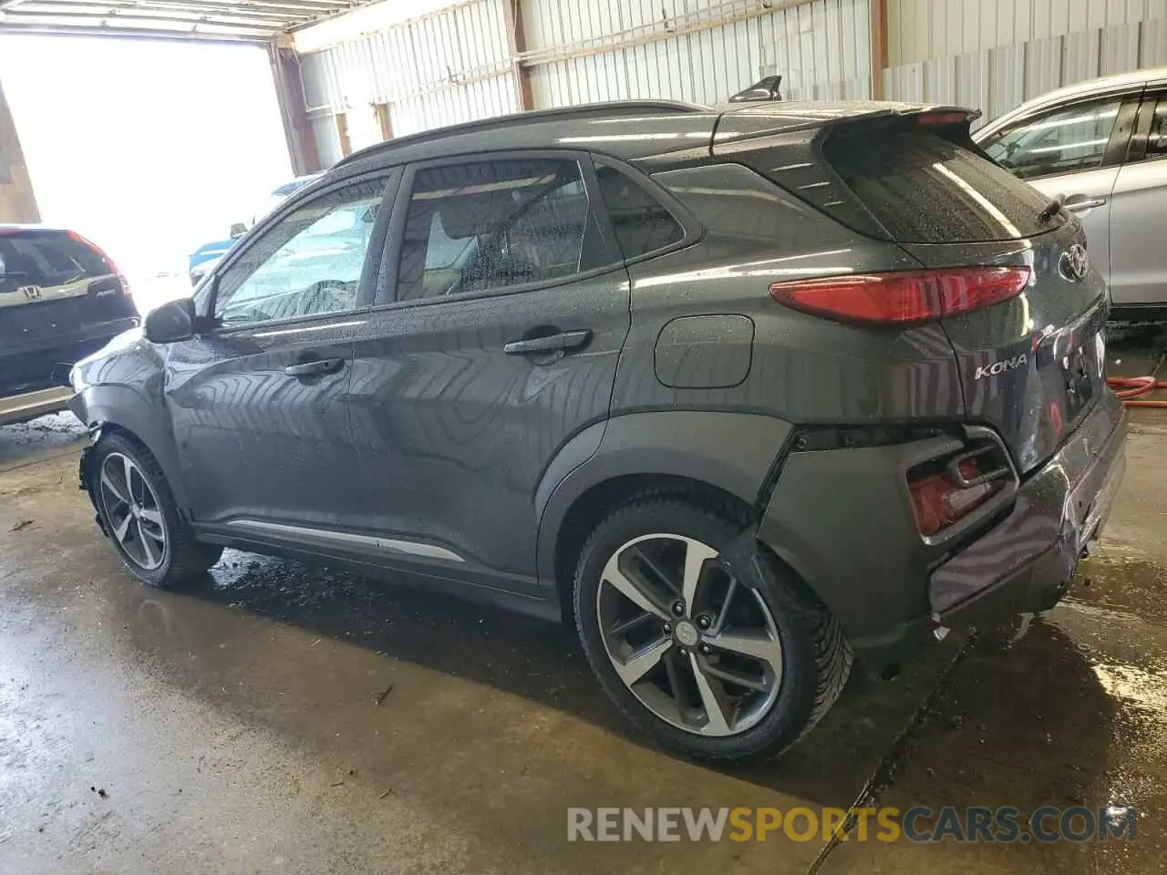 2 Photograph of a damaged car KM8K5CA55KU237757 HYUNDAI KONA 2019