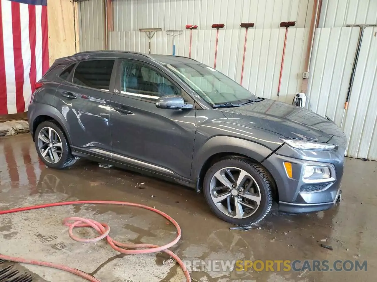 4 Photograph of a damaged car KM8K5CA55KU237757 HYUNDAI KONA 2019