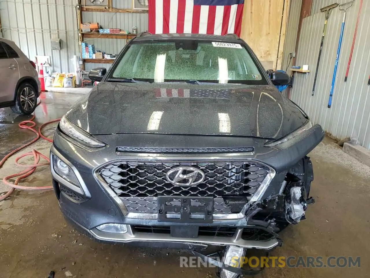 5 Photograph of a damaged car KM8K5CA55KU237757 HYUNDAI KONA 2019