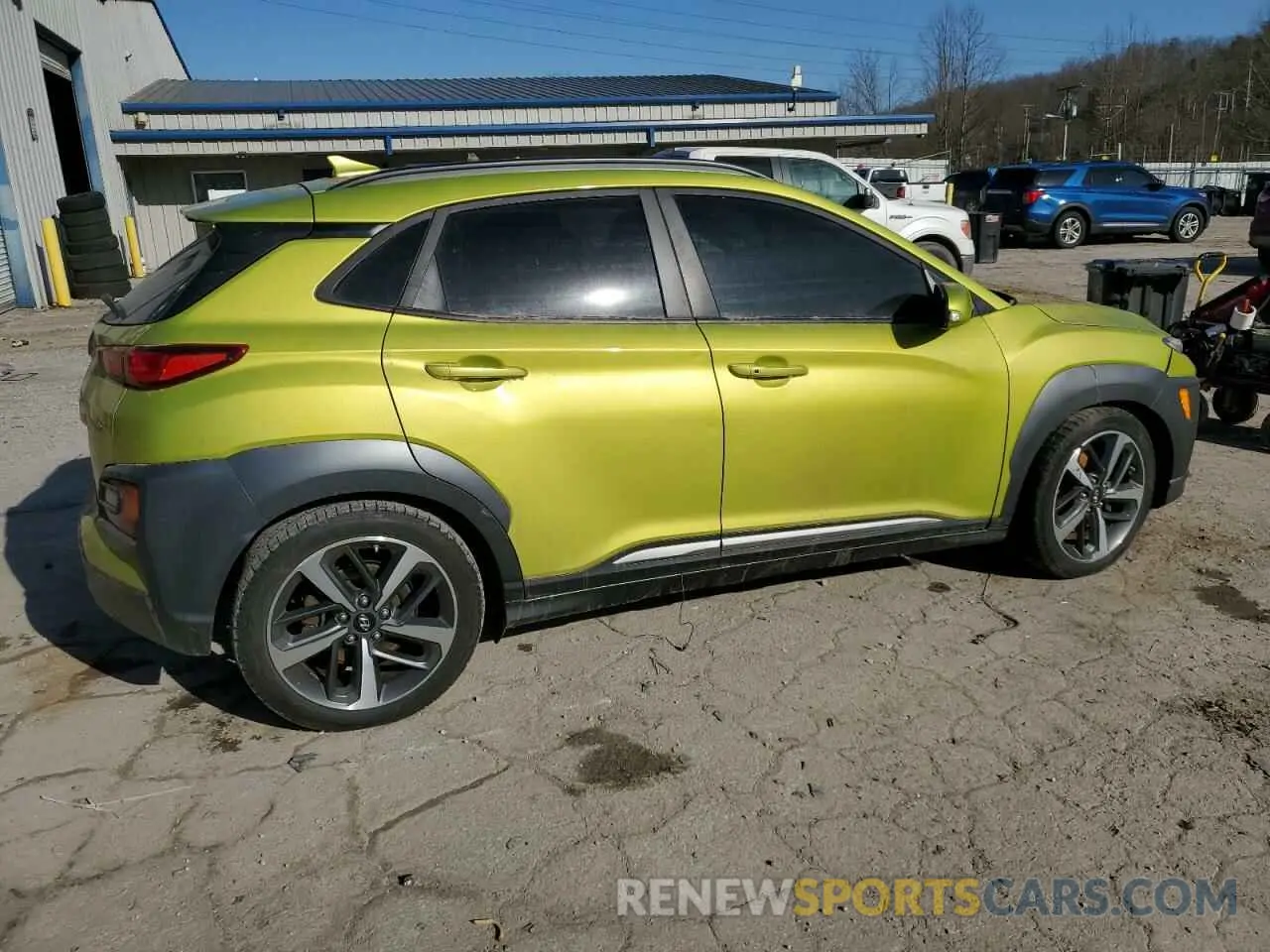 3 Photograph of a damaged car KM8K5CA56KU237041 HYUNDAI KONA 2019