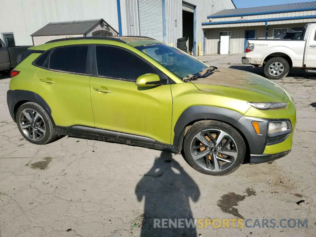 4 Photograph of a damaged car KM8K5CA56KU237041 HYUNDAI KONA 2019
