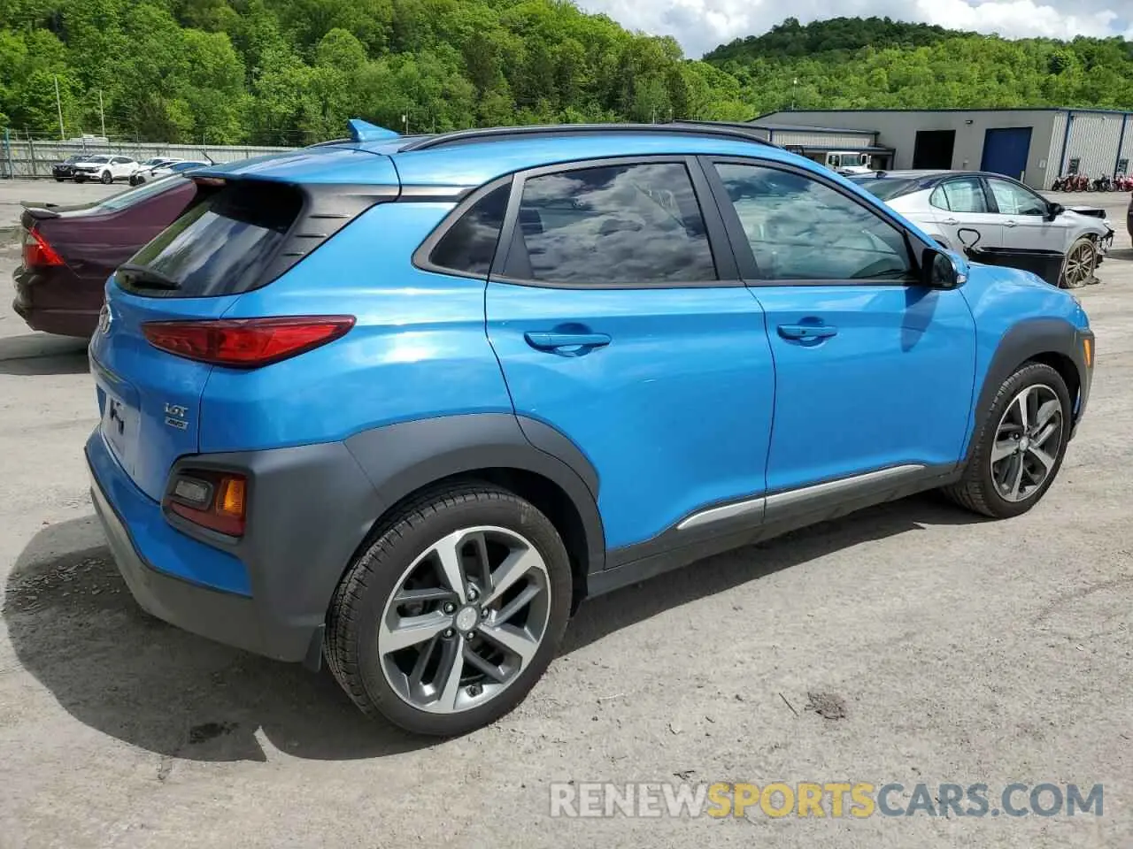 3 Photograph of a damaged car KM8K5CA57KU386543 HYUNDAI KONA 2019