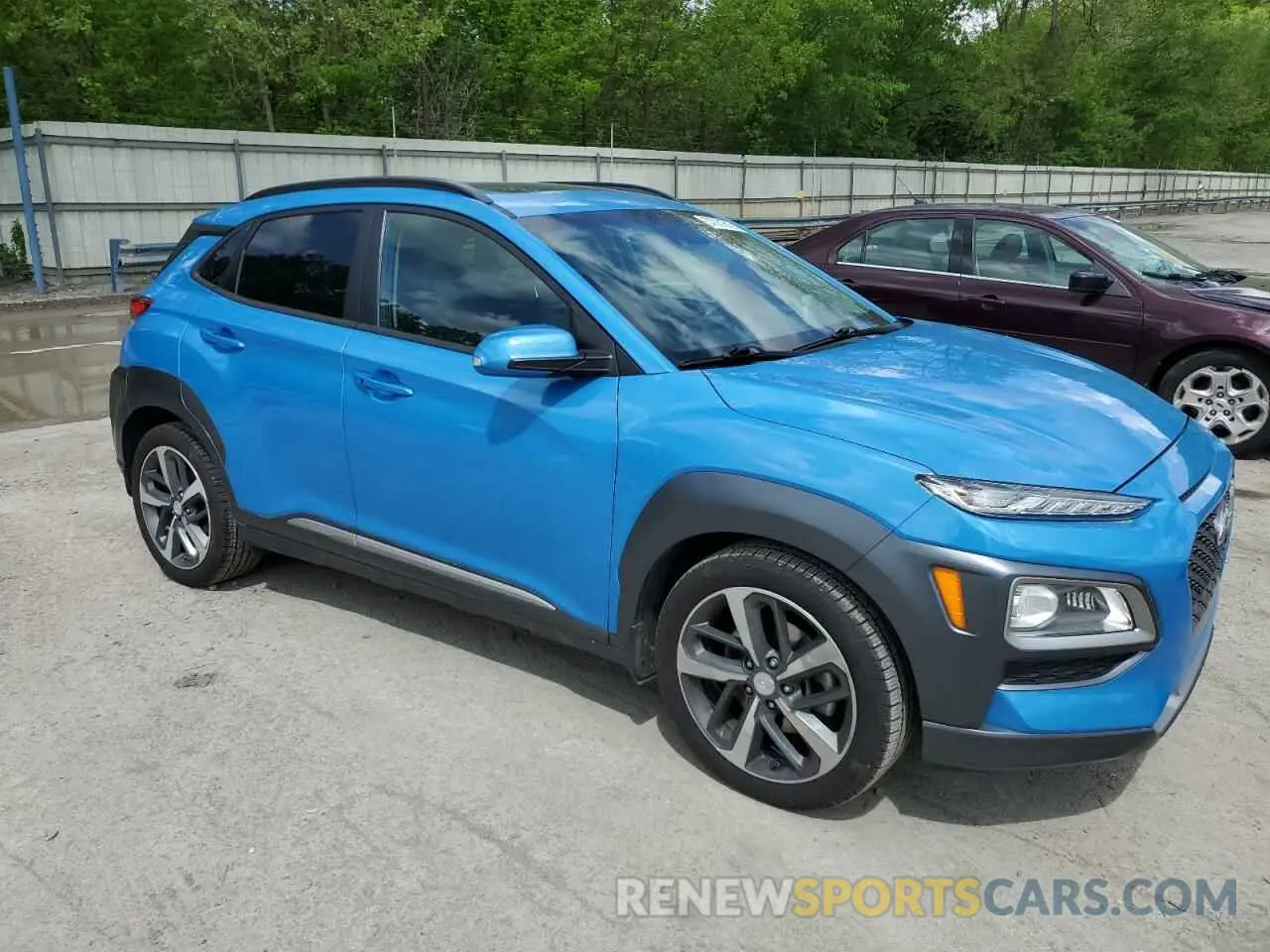 4 Photograph of a damaged car KM8K5CA57KU386543 HYUNDAI KONA 2019