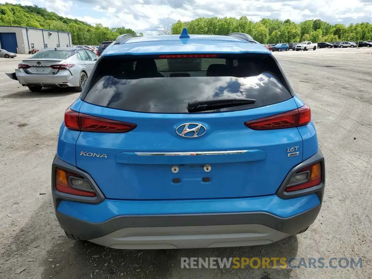 6 Photograph of a damaged car KM8K5CA57KU386543 HYUNDAI KONA 2019
