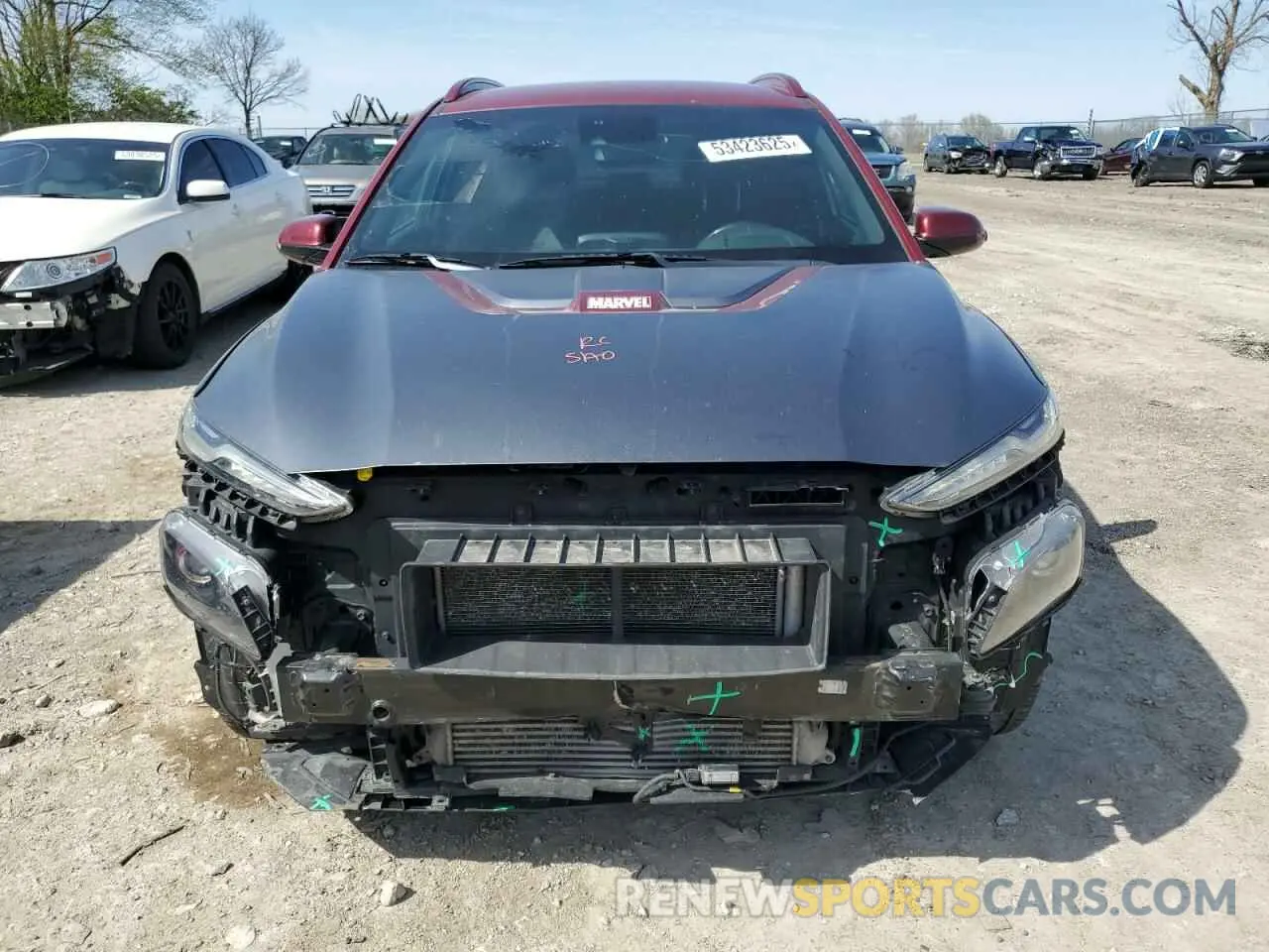 5 Photograph of a damaged car KM8K5CA58KU303315 HYUNDAI KONA 2019