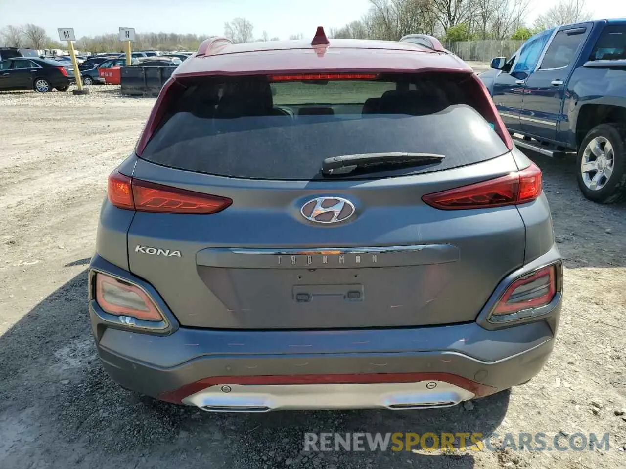 6 Photograph of a damaged car KM8K5CA58KU303315 HYUNDAI KONA 2019