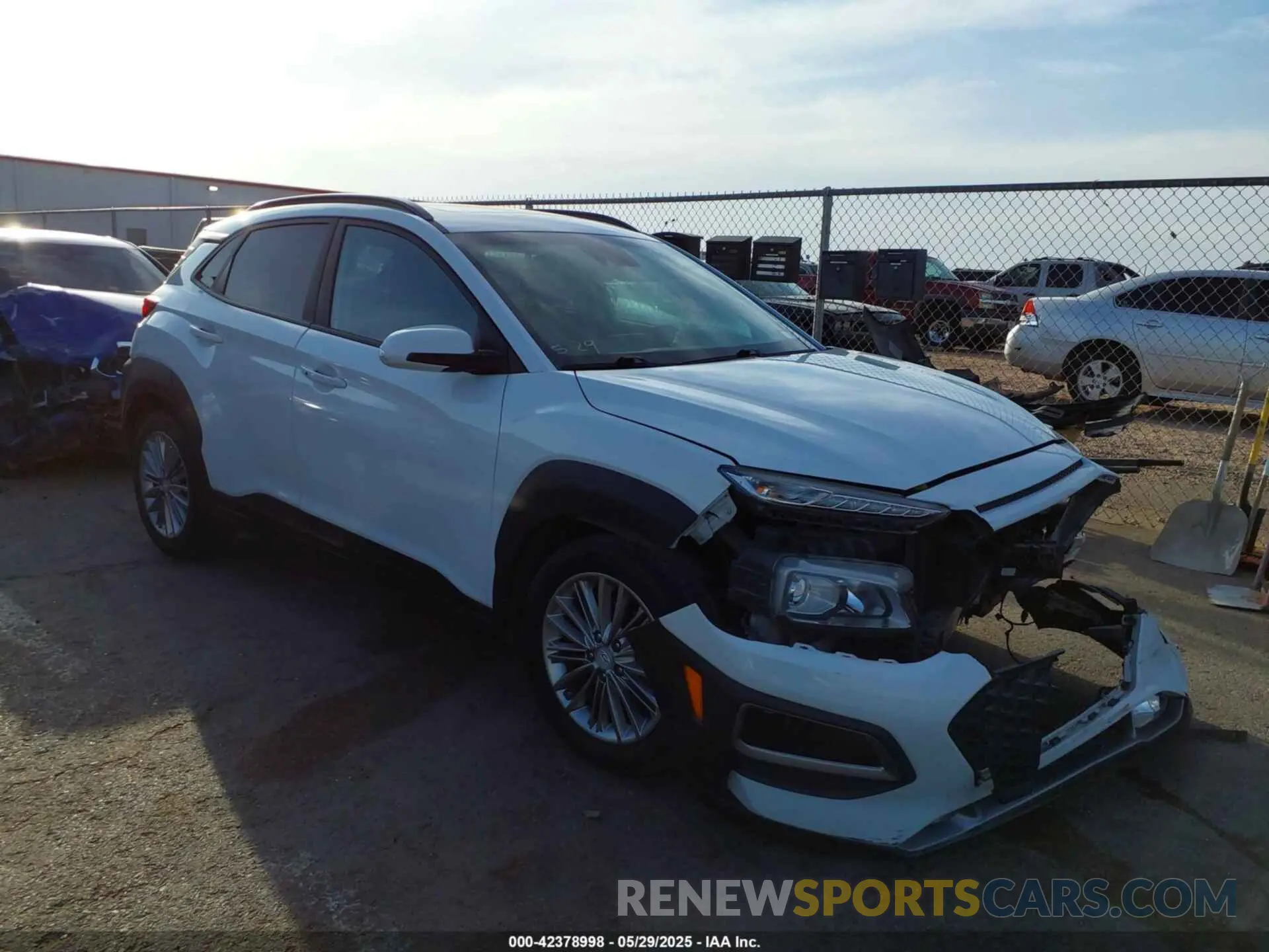 1 Photograph of a damaged car KM8K62AA0KU253871 HYUNDAI KONA 2019
