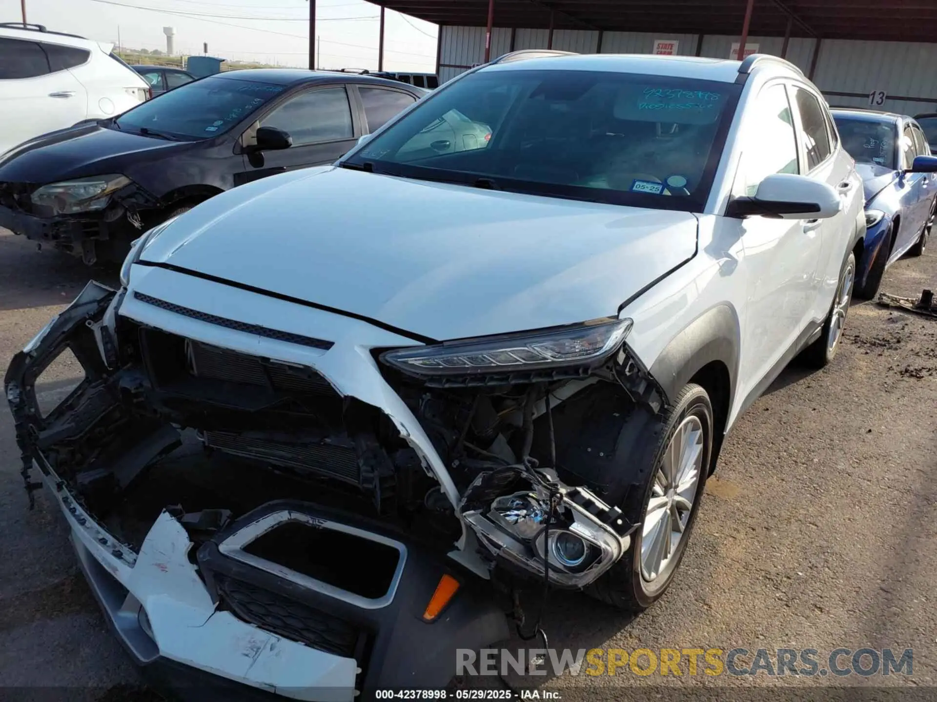 2 Photograph of a damaged car KM8K62AA0KU253871 HYUNDAI KONA 2019
