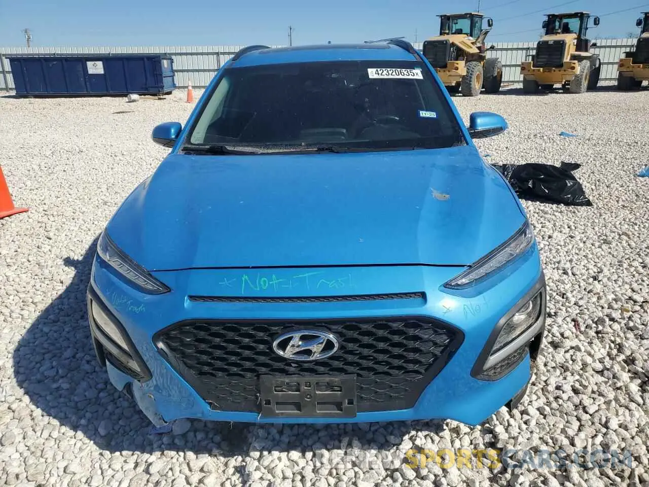 5 Photograph of a damaged car KM8K62AA1KU373176 HYUNDAI KONA 2019