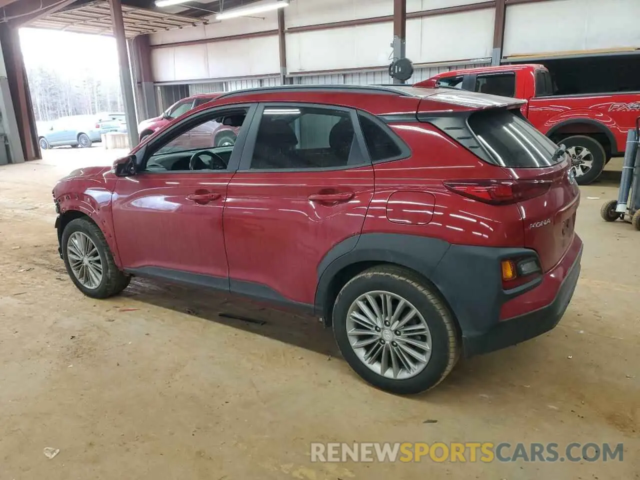 2 Photograph of a damaged car KM8K62AA2KU253712 HYUNDAI KONA 2019