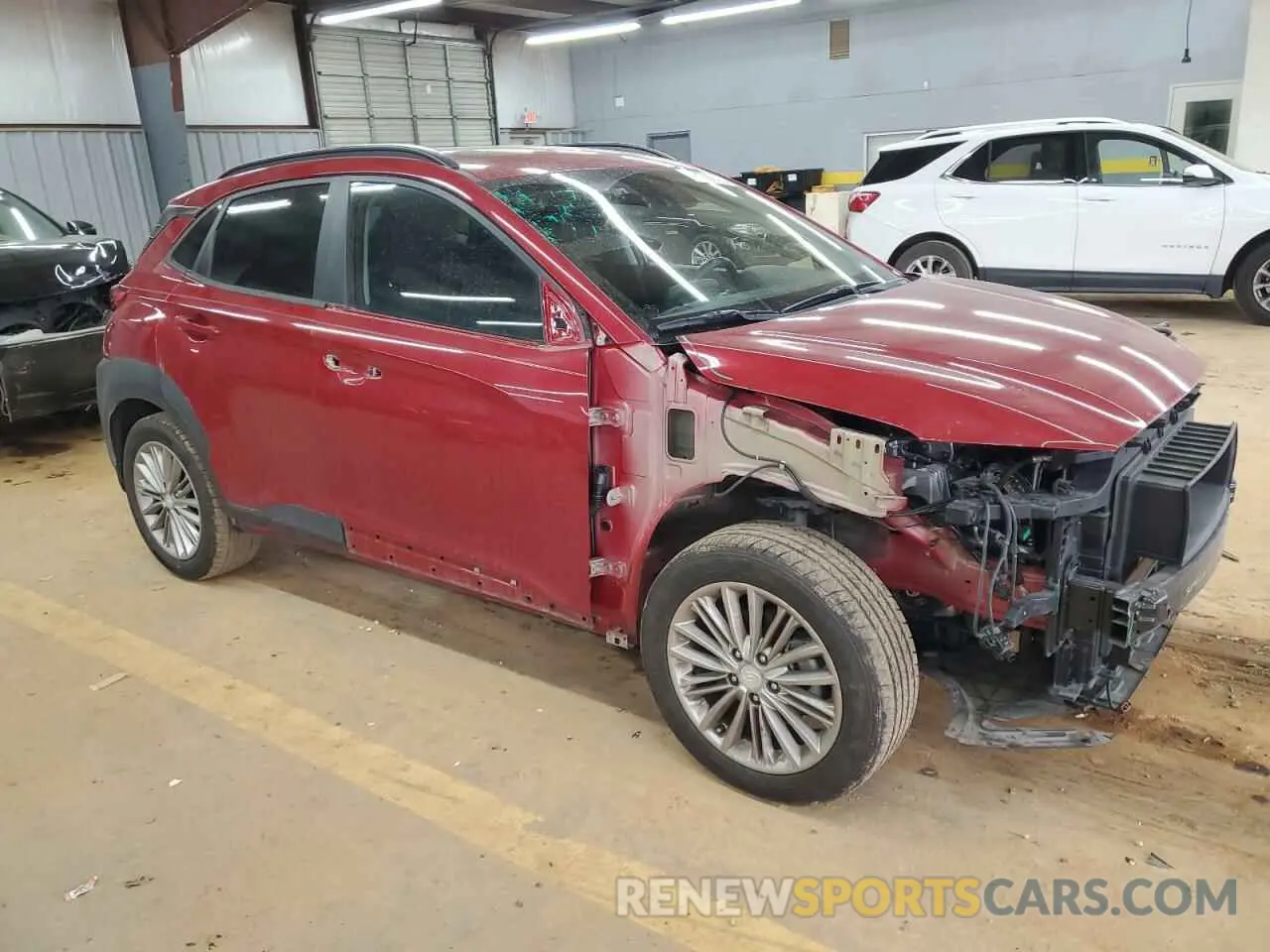 4 Photograph of a damaged car KM8K62AA2KU253712 HYUNDAI KONA 2019