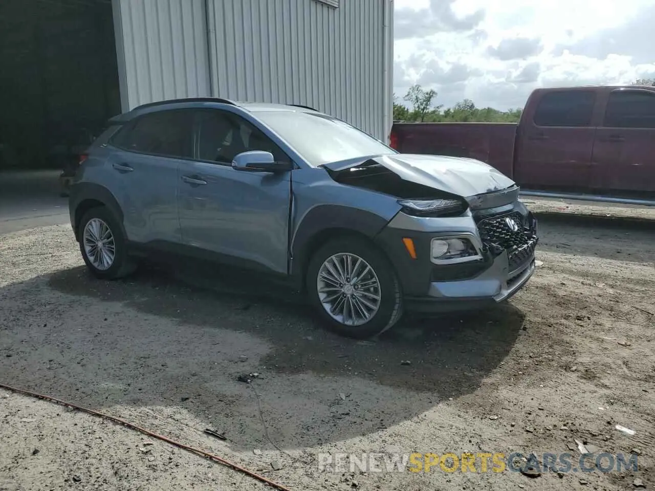 4 Photograph of a damaged car KM8K62AA3KU250348 HYUNDAI KONA 2019