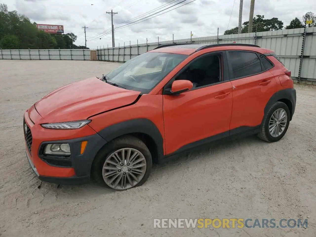 1 Photograph of a damaged car KM8K62AA3KU346030 HYUNDAI KONA 2019